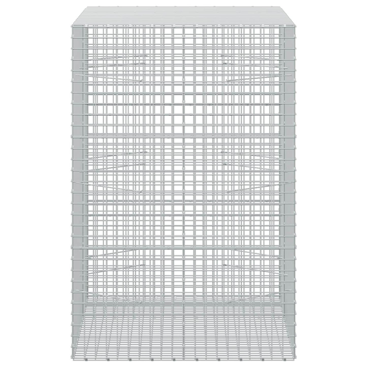 vidaXL Γκαμπιόν με σύρμα 5 mm και πλέγμα 5x5 cm 150x100x150 εκ.