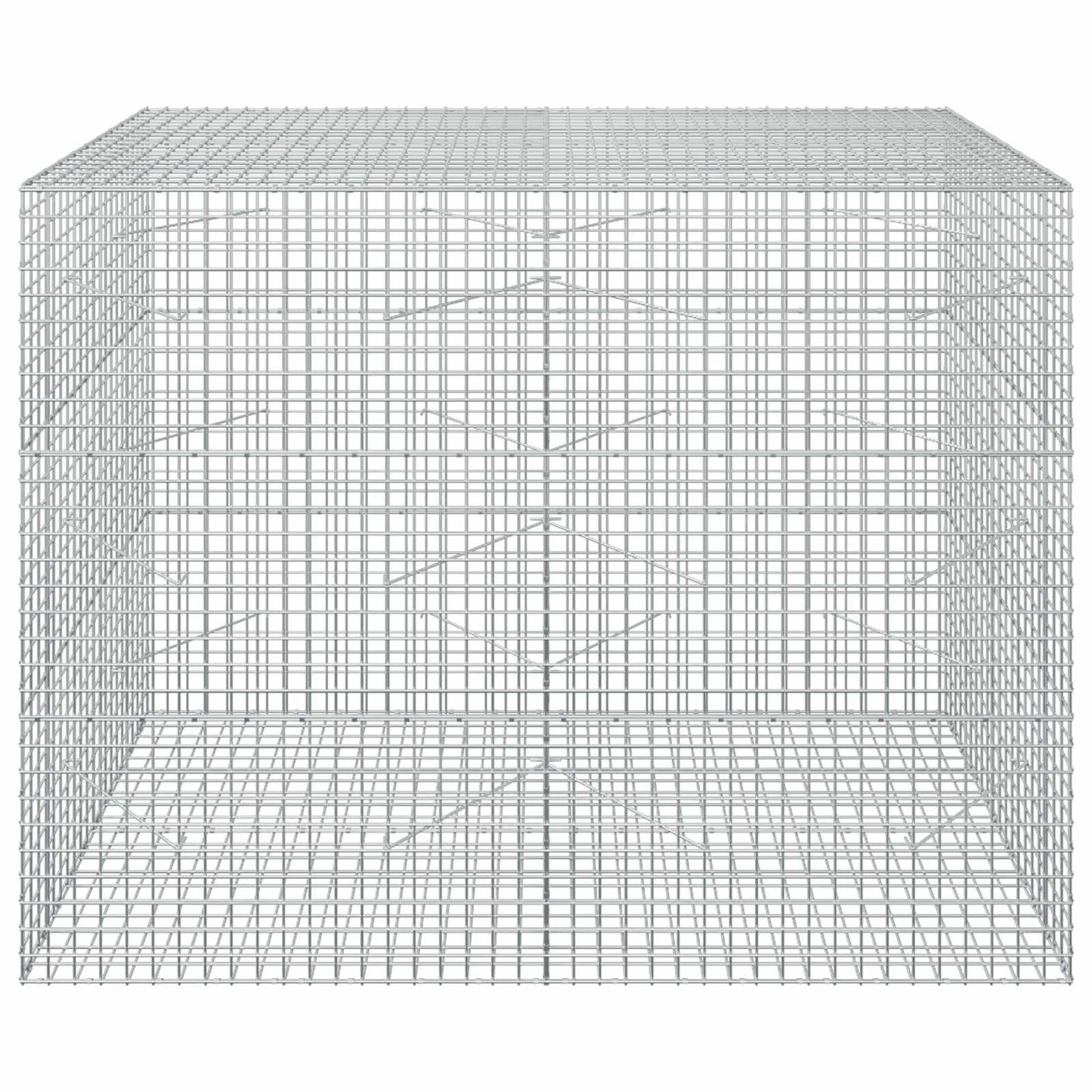 vidaXL Γκαμπιόν με σύρμα 5 mm και πλέγμα 5x5 cm 200x100x150 εκ.