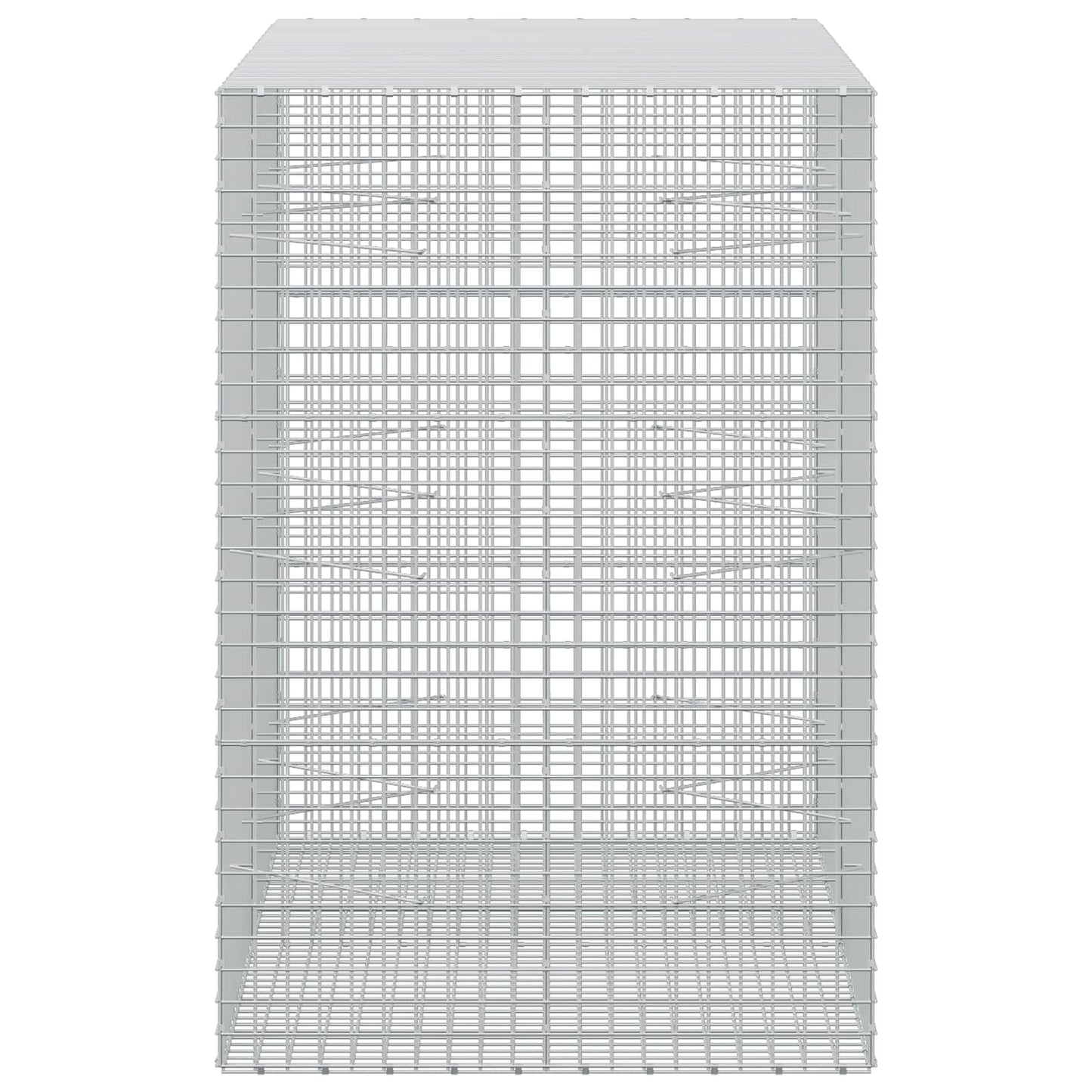 vidaXL Γκαμπιόν με σύρμα 5 mm και πλέγμα 5x5 cm 200x100x150 εκ.