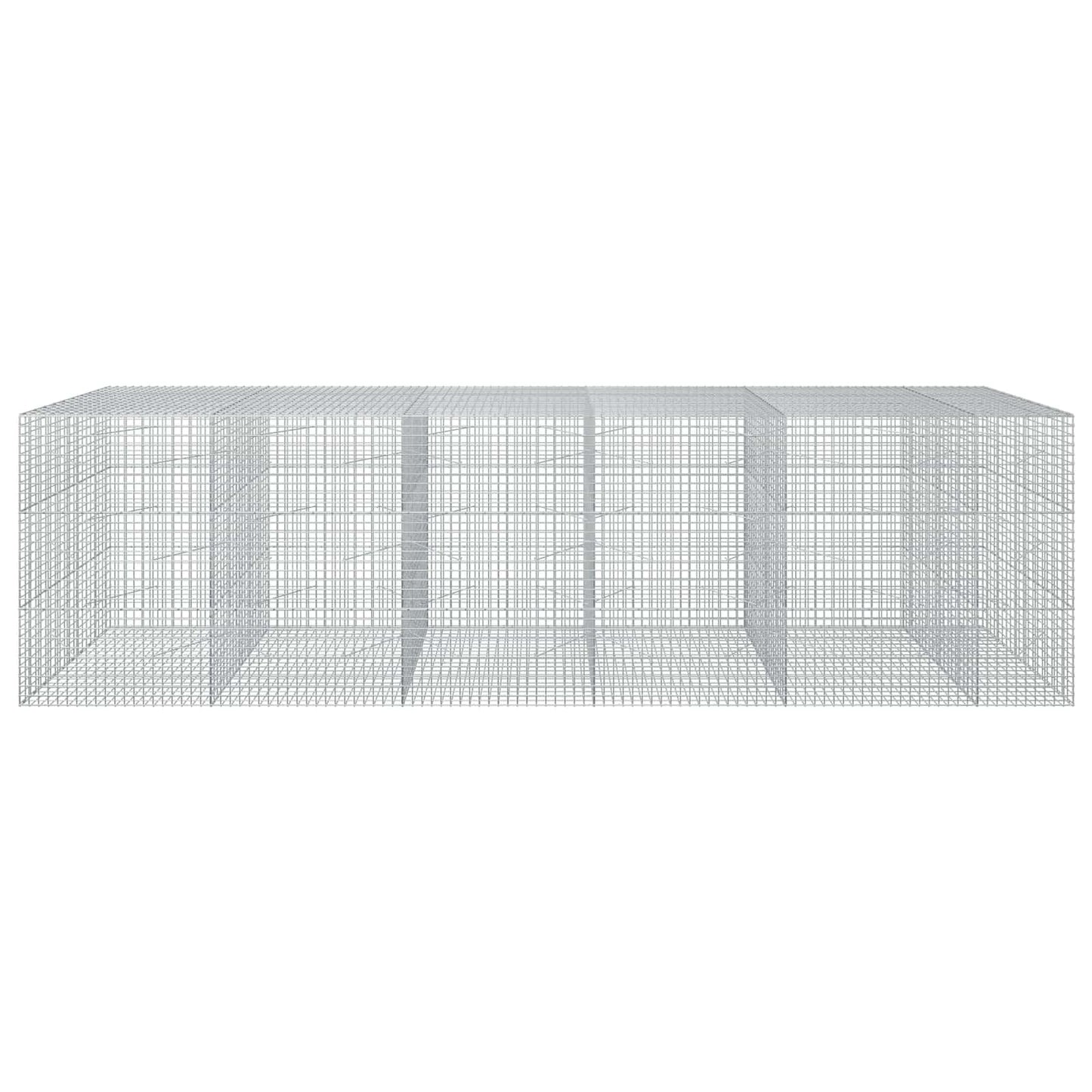 vidaXL Γκαμπιόν με σύρμα 5 mm και πλέγμα 5x5 cm 550x100x150 εκ.