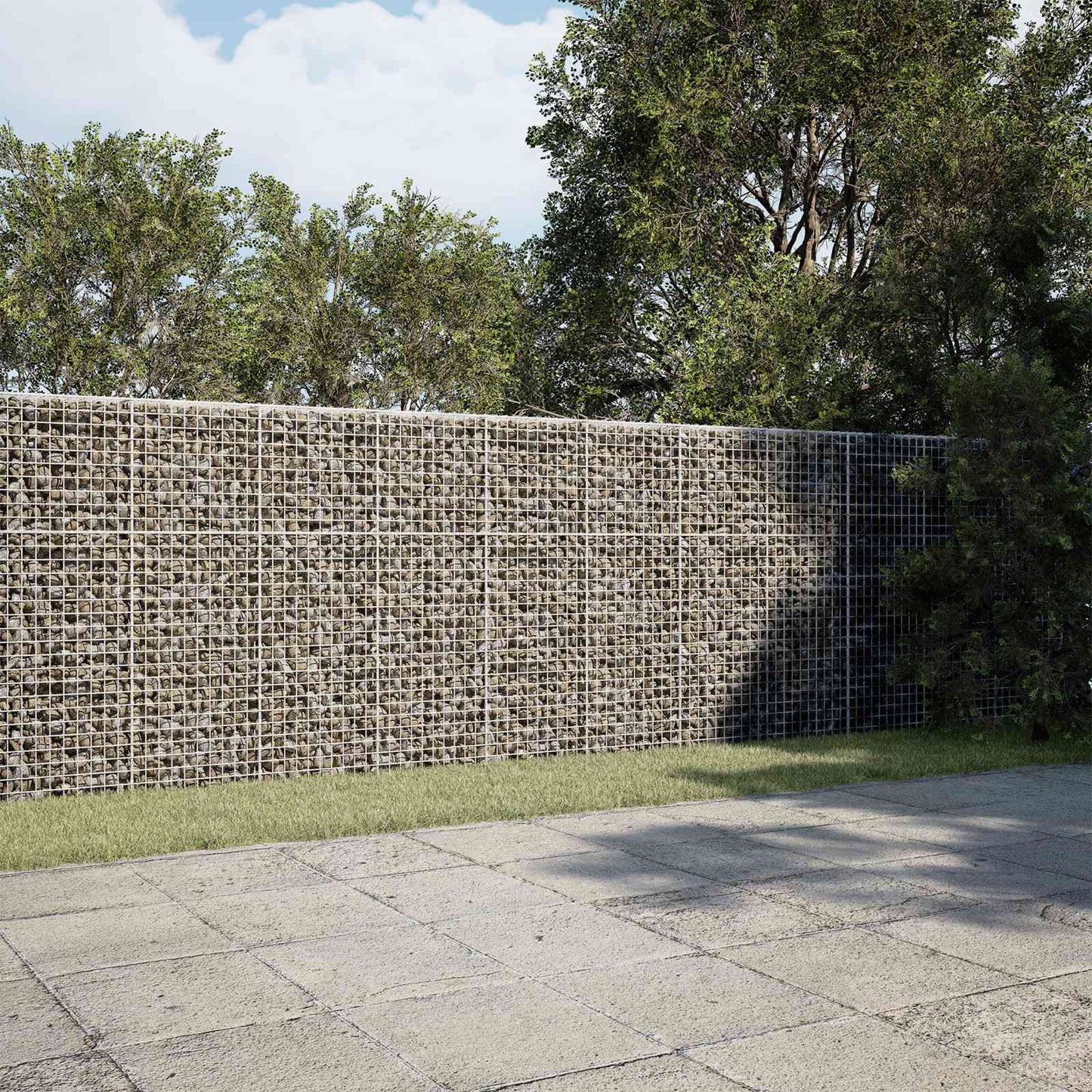 vidaXL Γκαμπιόν με σύρμα 5 mm και πλέγμα 5x5 cm 600x100x150 εκ