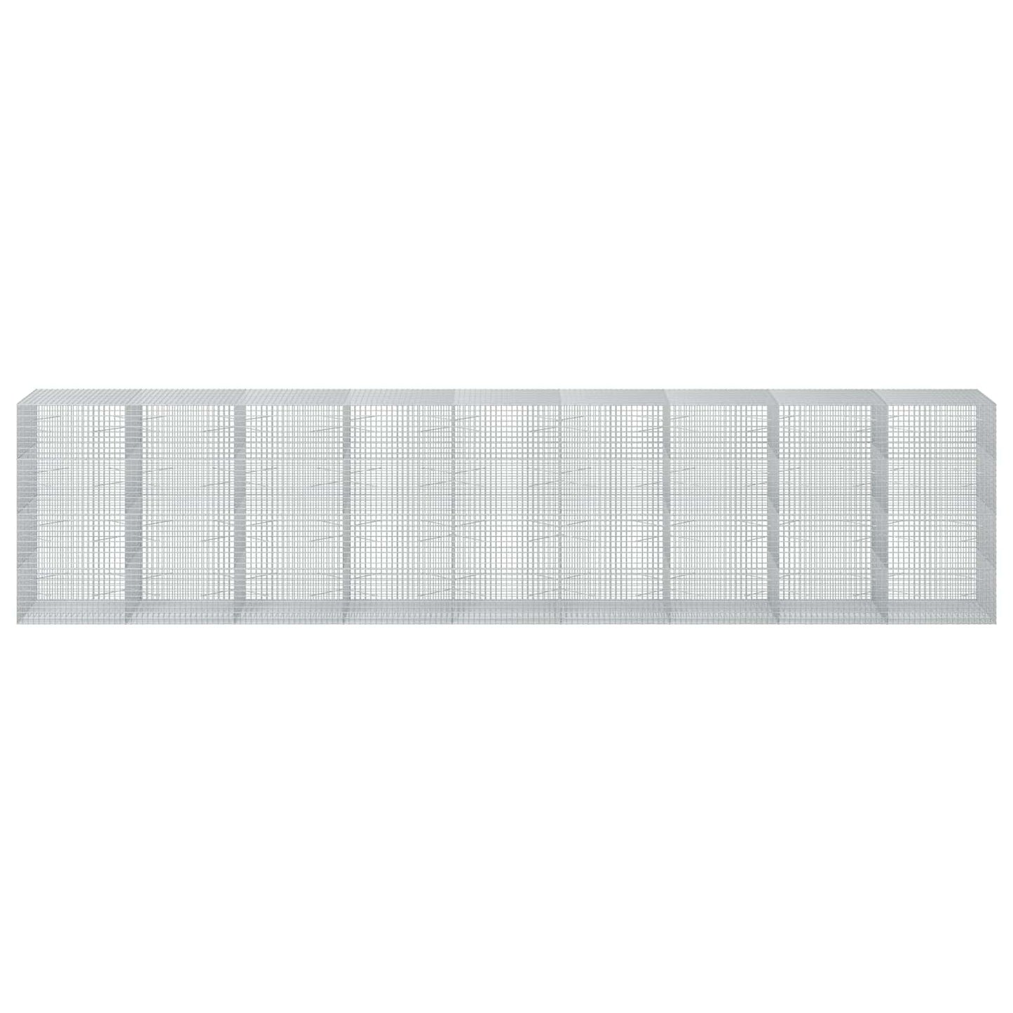 vidaXL Γκαμπιόν με σύρμα 5 mm και πλέγμα 5x5 cm 900x100x200 εκ