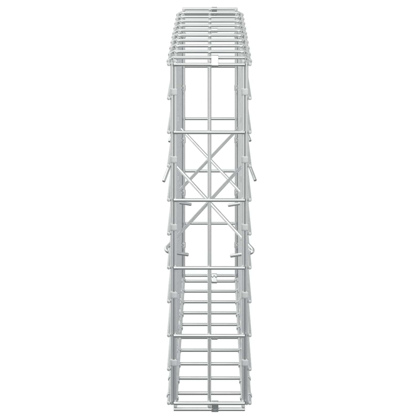 vidaXL Γκαμπιόν με σύρμα 5 mm και πλέγμα 5x10 cm 100x10x50 εκ