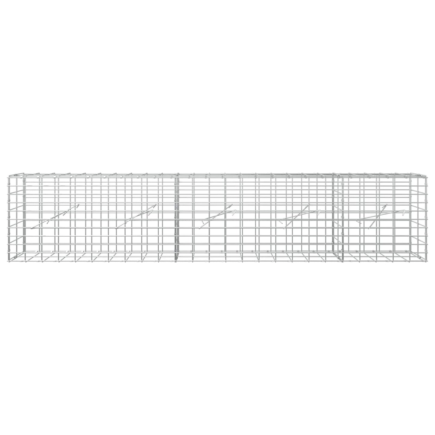 vidaXL Γκαμπιόν με σύρμα 5 mm και πλέγμα 5x10 cm 250x10x50 εκ