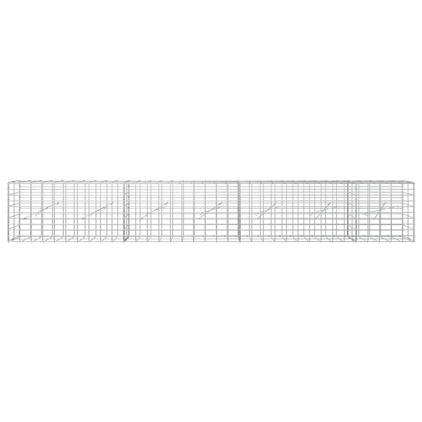 vidaXL Γκαμπιόν με σύρμα 5 mm και πλέγμα 5x10 cm 350x10x50 εκ