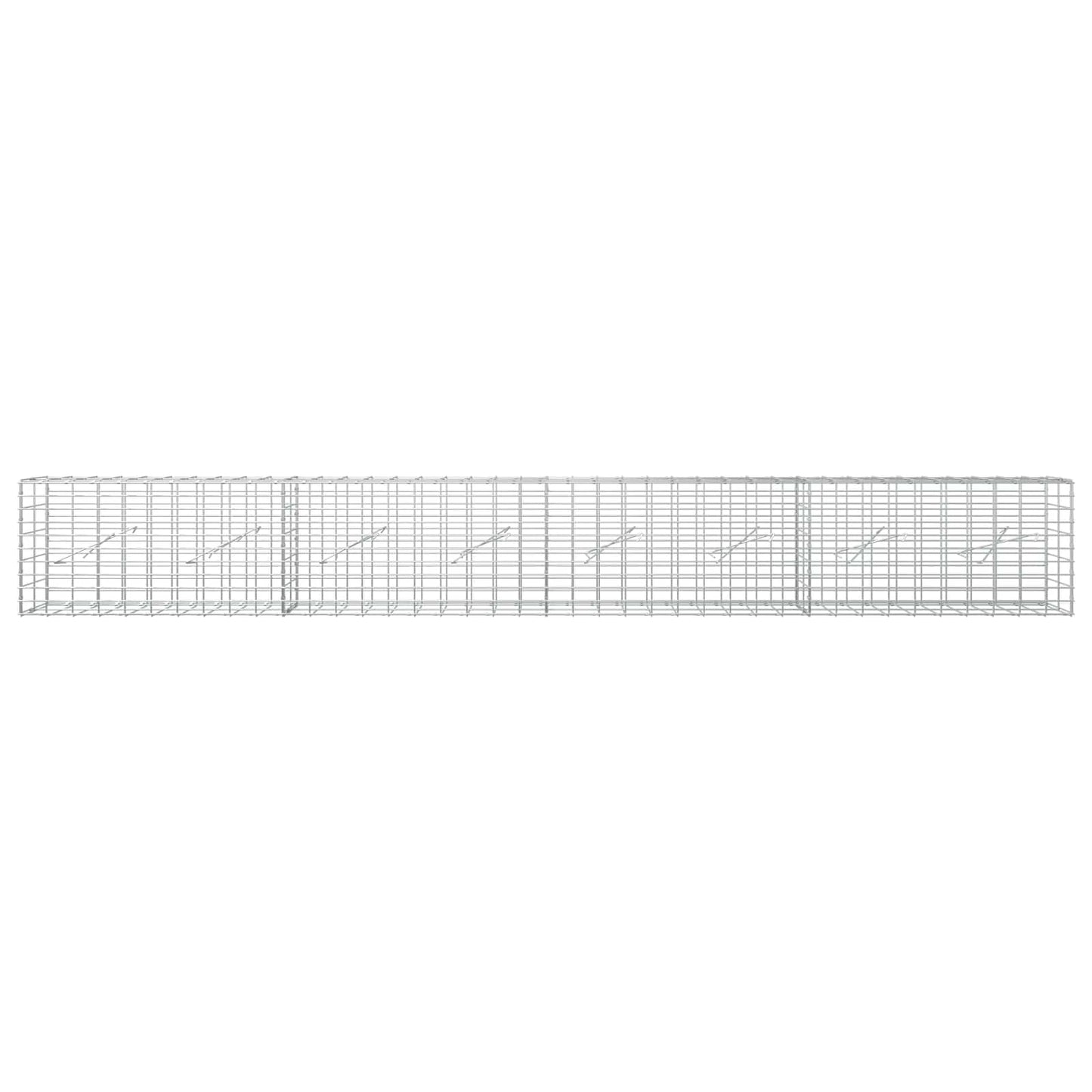 vidaXL Γκαμπιόν με σύρμα 5 mm και πλέγμα 5x10 cm 400x10x50 εκ