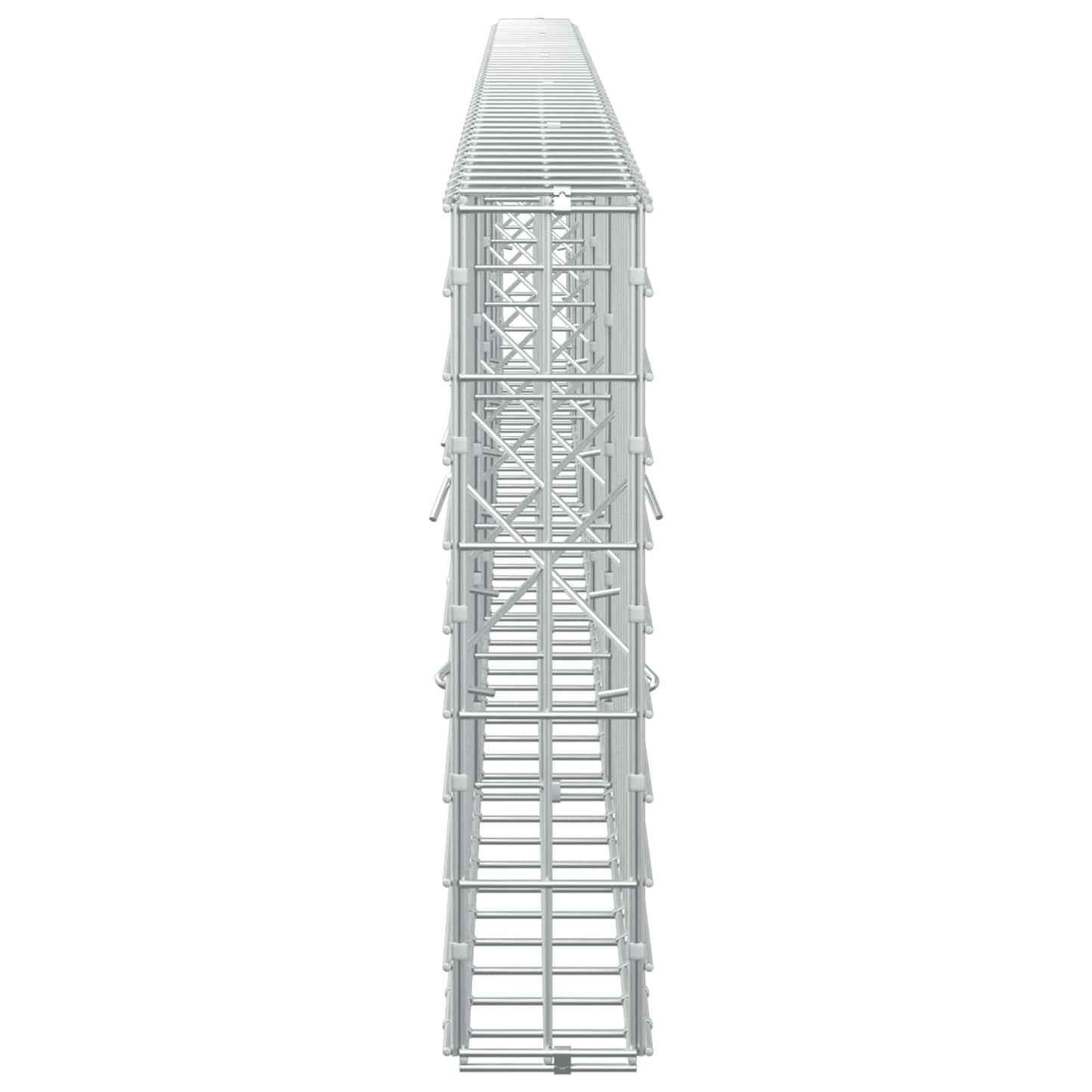 vidaXL Γκαμπιόν με σύρμα 5 mm και πλέγμα 5x10 cm 500x10x50 εκ