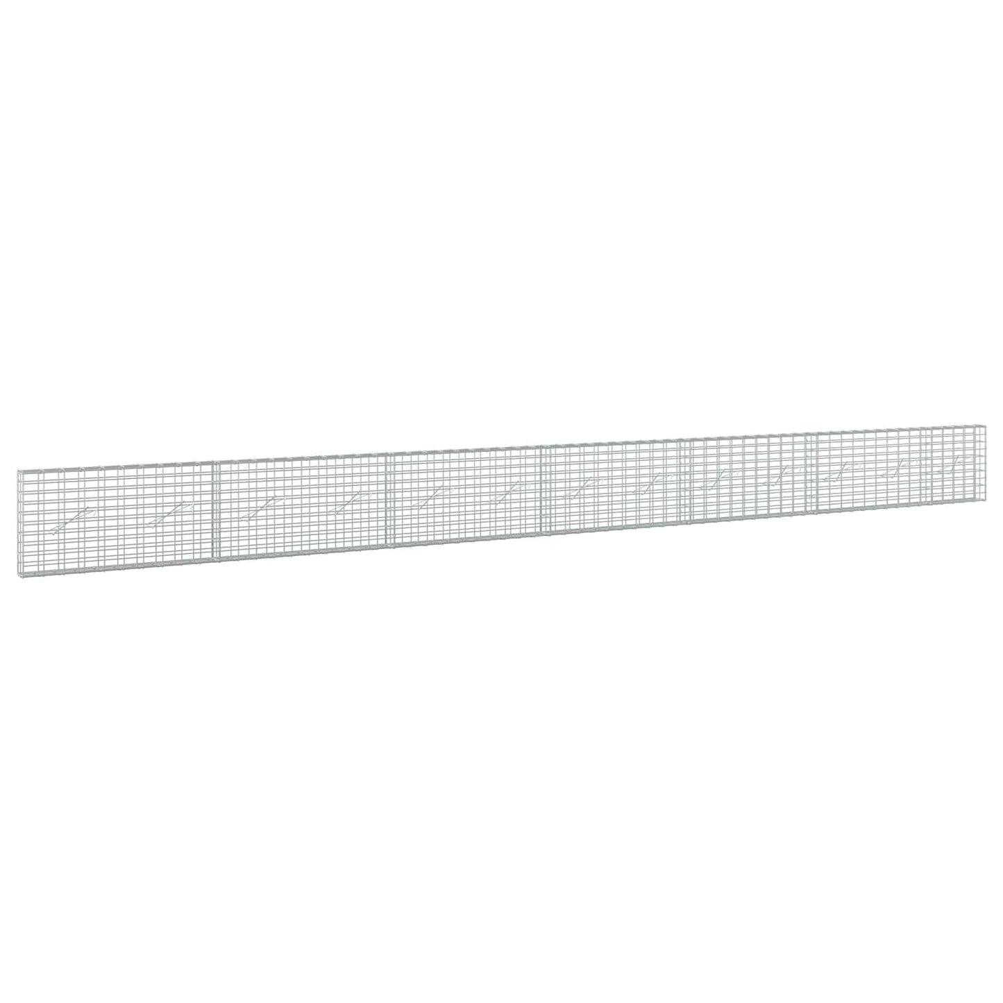 vidaXL Γκαμπιόν με σύρμα 5 mm και πλέγμα 5x10 cm 650x10x50 εκ