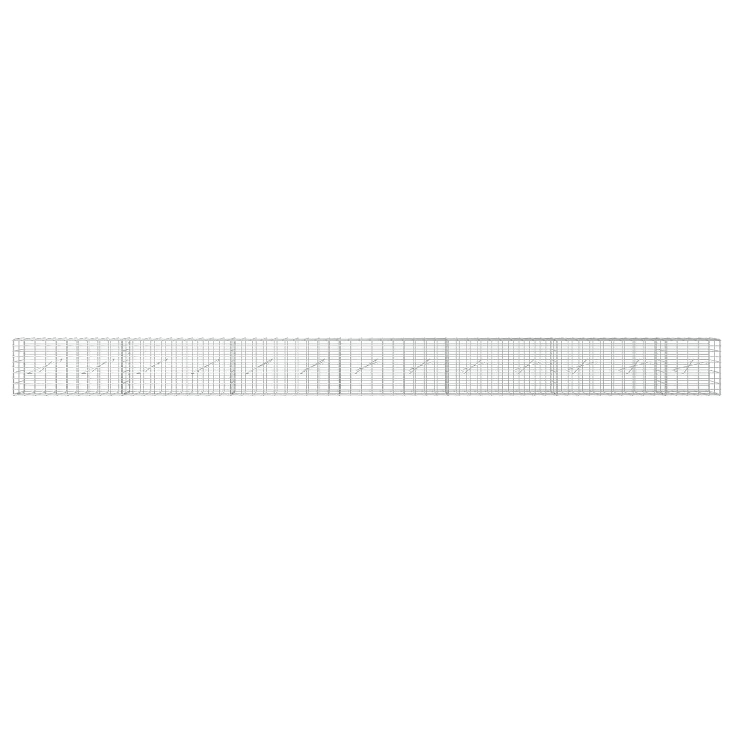 vidaXL Γκαμπιόν με σύρμα 5 mm και πλέγμα 5x10 cm 650x10x50 εκ
