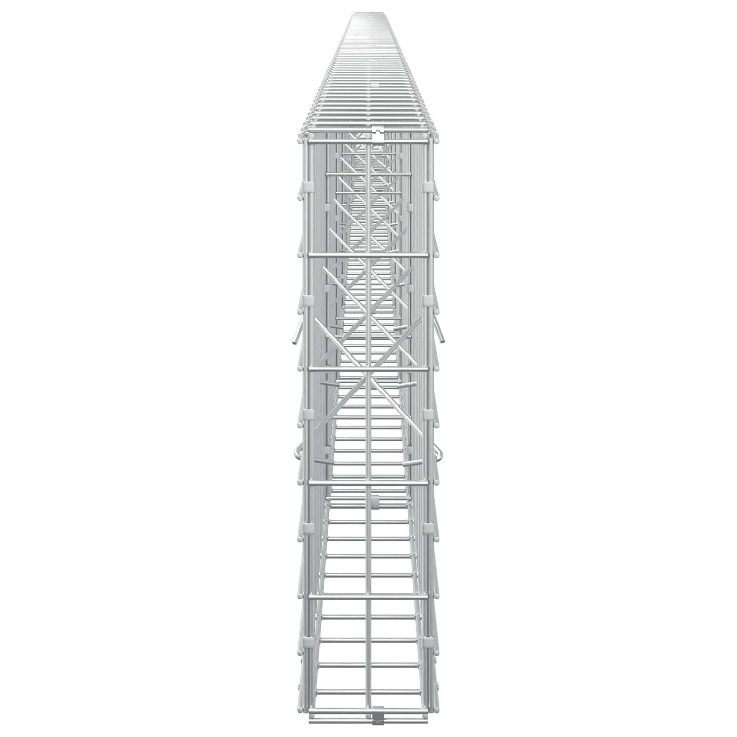 vidaXL Γκαμπιόν με σύρμα 5 mm και πλέγμα 5x10 cm 800x10x50 εκ