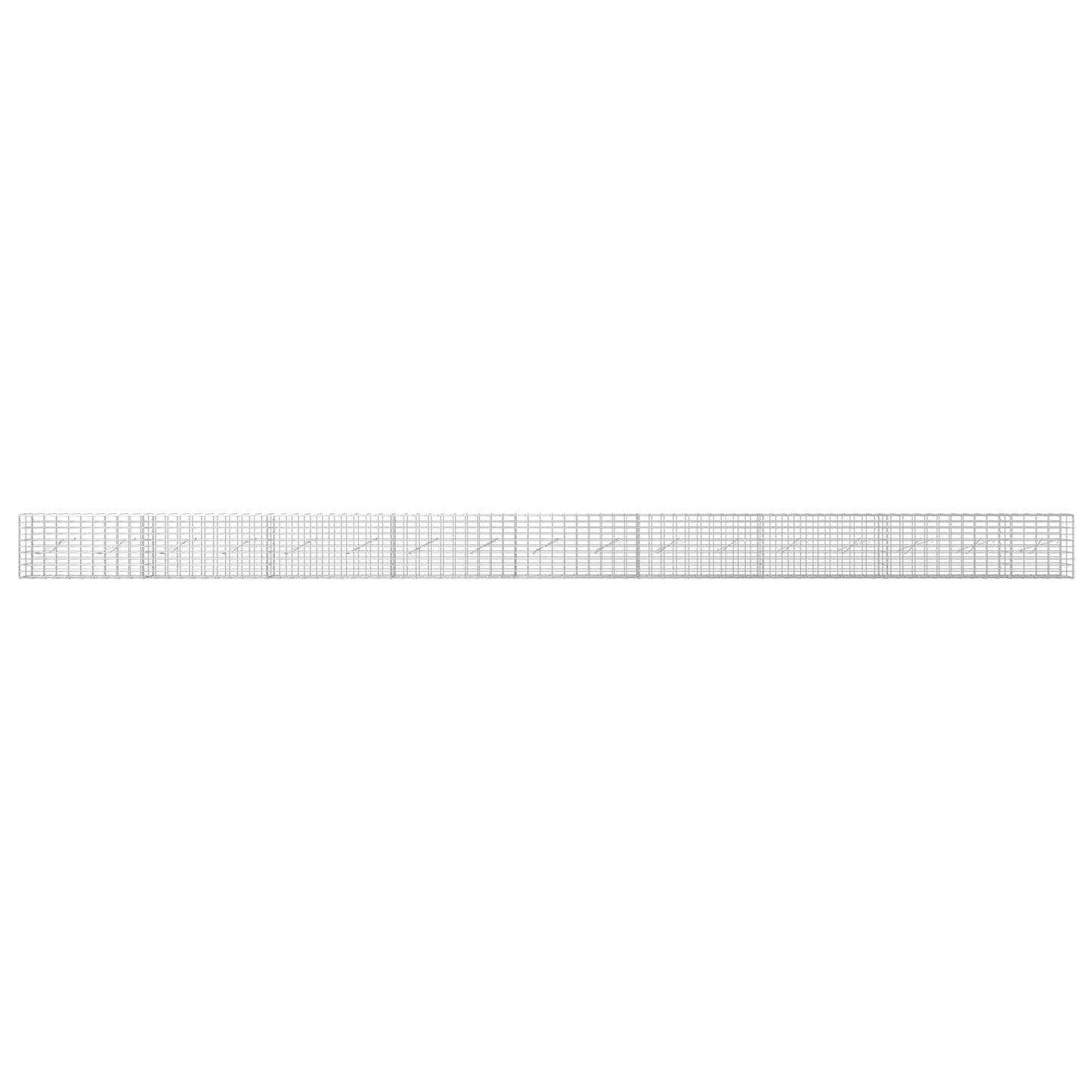 vidaXL Γκαμπιόν με σύρμα 5 mm και πλέγμα 5x10 cm 850x10x50 εκ