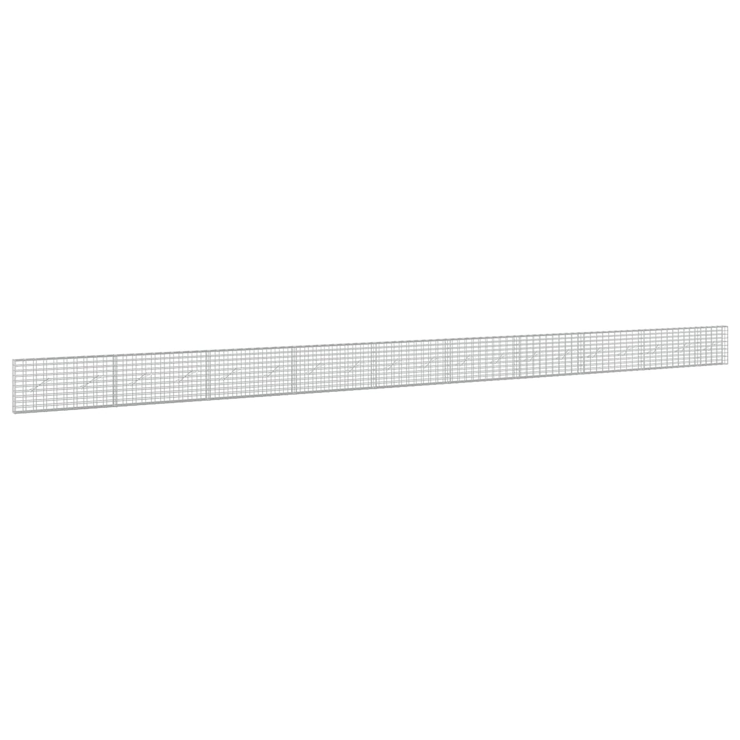 vidaXL Γκαμπιόν με σύρμα 5 mm και πλέγμα 5x10 cm 950x10x50 εκ