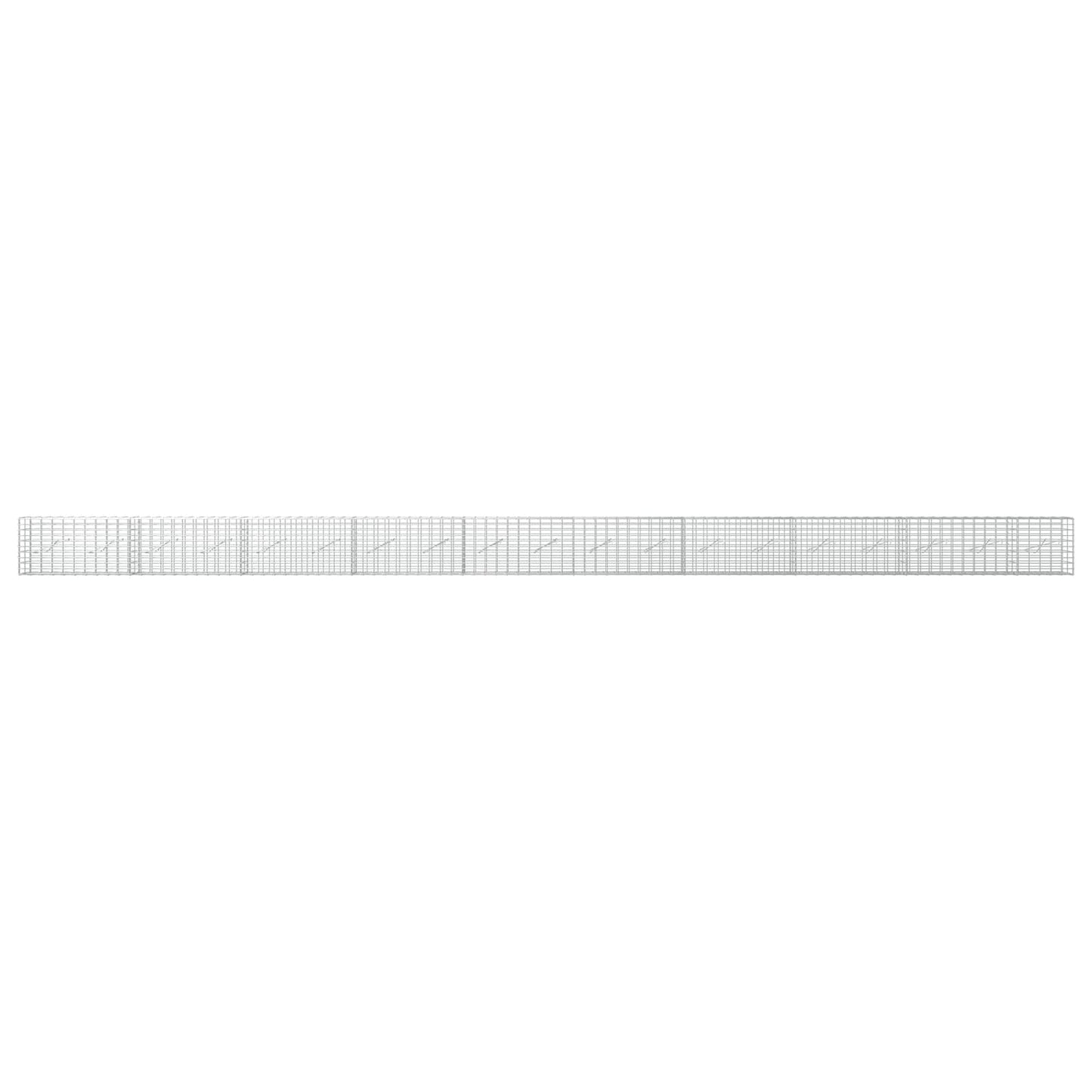 vidaXL Γκαμπιόν με σύρμα 5 mm και πλέγμα 5x10 cm 950x10x50 εκ