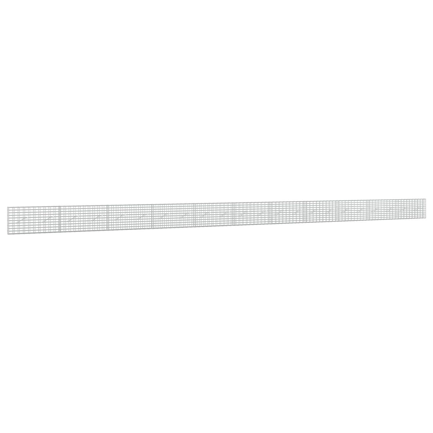 vidaXL Γκαμπιόν με σύρμα 5 mm και πλέγμα 5x10 cm 1100x10x50 εκ