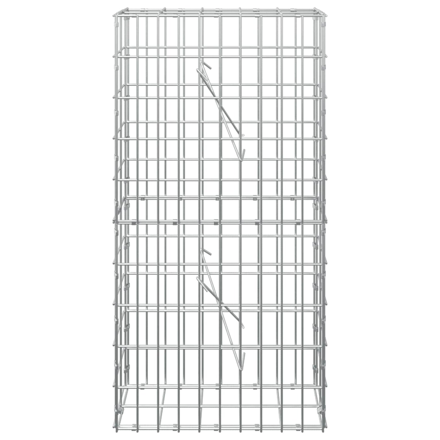 vidaXL Γκαμπιόν με σύρμα 5 mm και πλέγμα 5x10 cm 50x10x100 εκ
