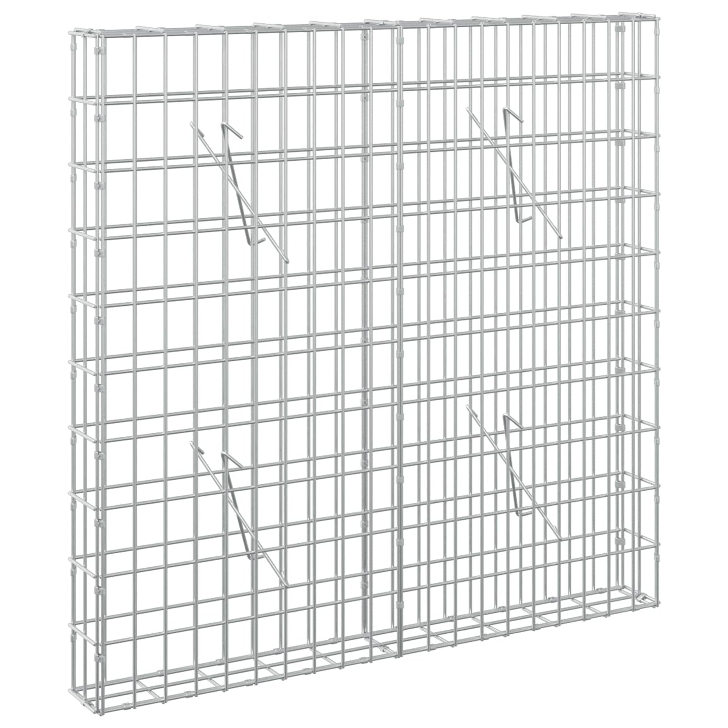 vidaXL Γκαμπιόν με σύρμα 5 mm και πλέγμα 5x10 cm 100x10x100 εκ.