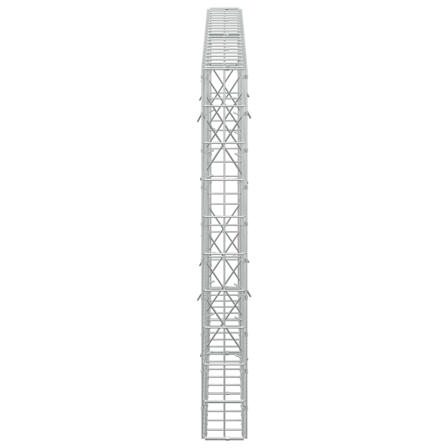 vidaXL Γκαμπιόν με σύρμα 5 mm και πλέγμα 5x10 cm 200x10x100 εκ