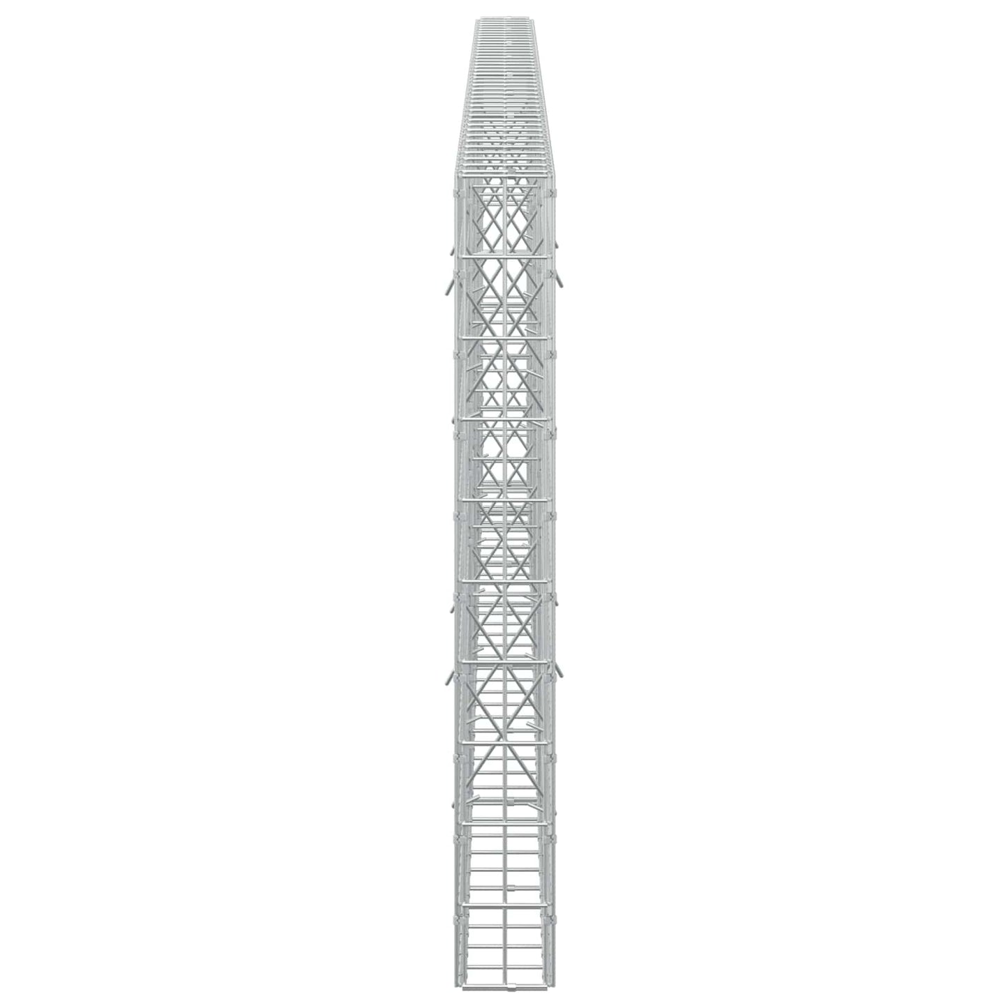 vidaXL Γκαμπιόν με σύρμα 5 mm και πλέγμα 5x10 cm 400x10x100 εκ