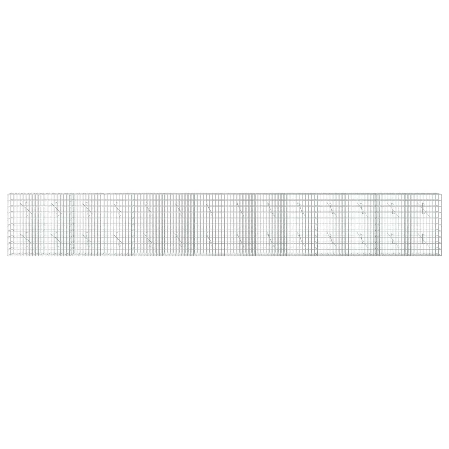 vidaXL Γκαμπιόν με σύρμα 5 mm και πλέγμα 5x10 cm 700x10x100 εκ.