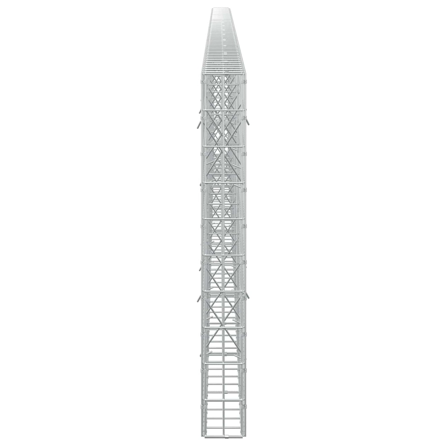 vidaXL Γκαμπιόν με σύρμα 5 mm και πλέγμα 5x10 cm 700x10x100 εκ.