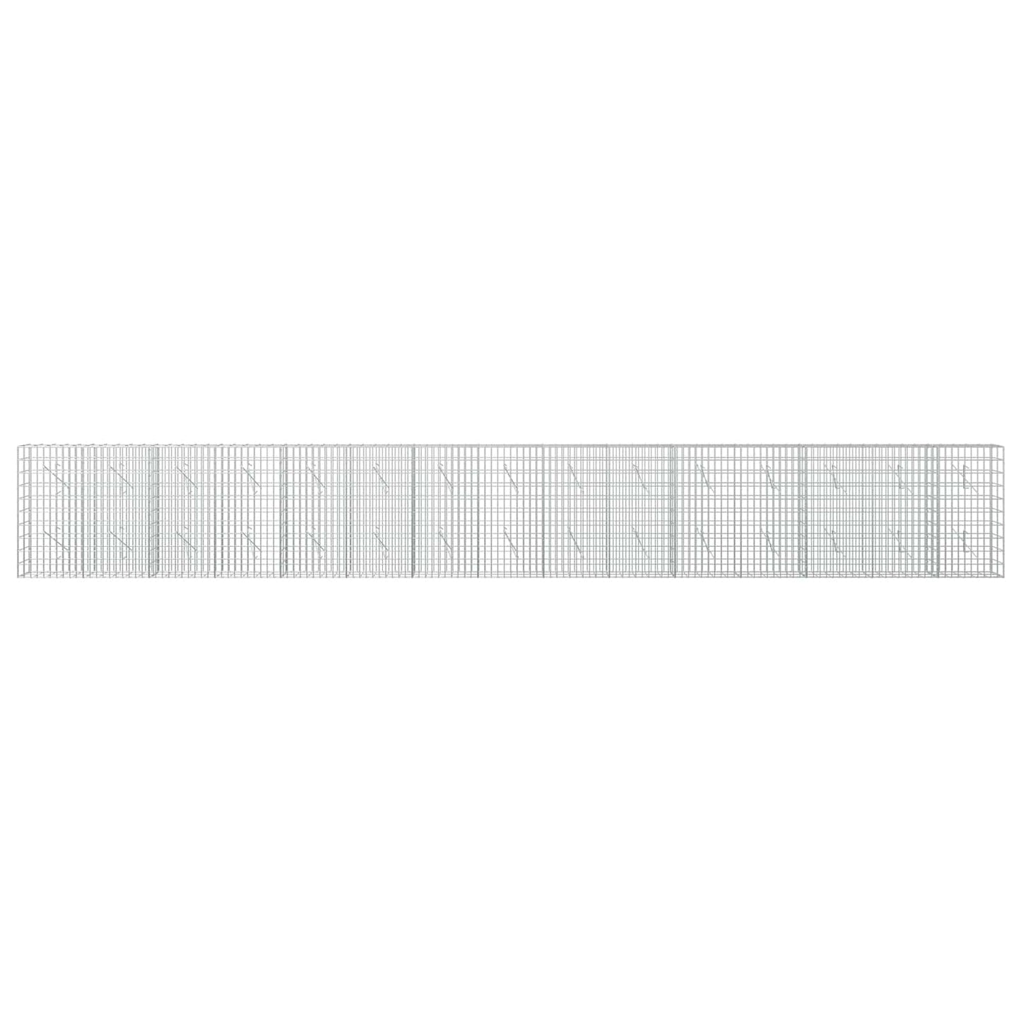 vidaXL Γκαμπιόν με σύρμα 5 mm και πλέγμα 5x10 cm 750x10x100 εκ