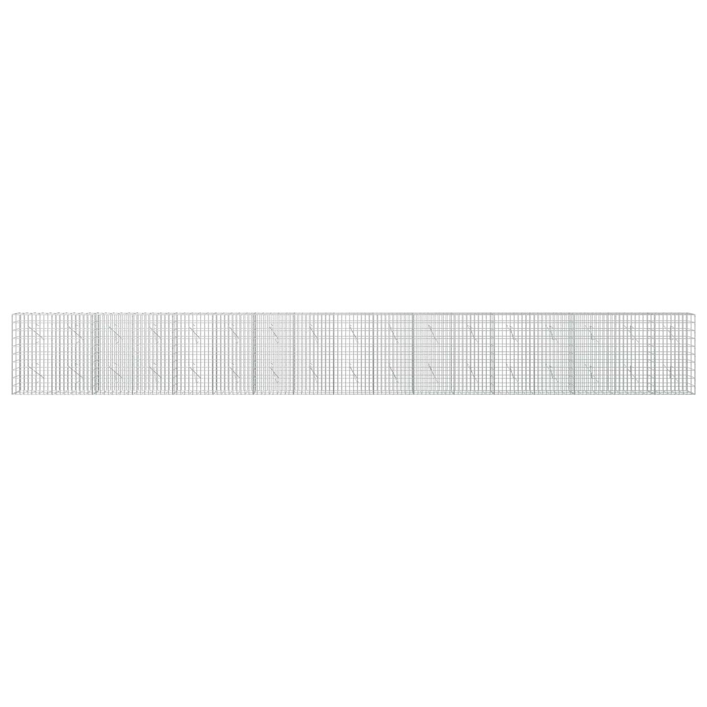 vidaXL Γκαμπιόν με σύρμα 5 mm και πλέγμα 5x10 cm 850x10x100 εκ