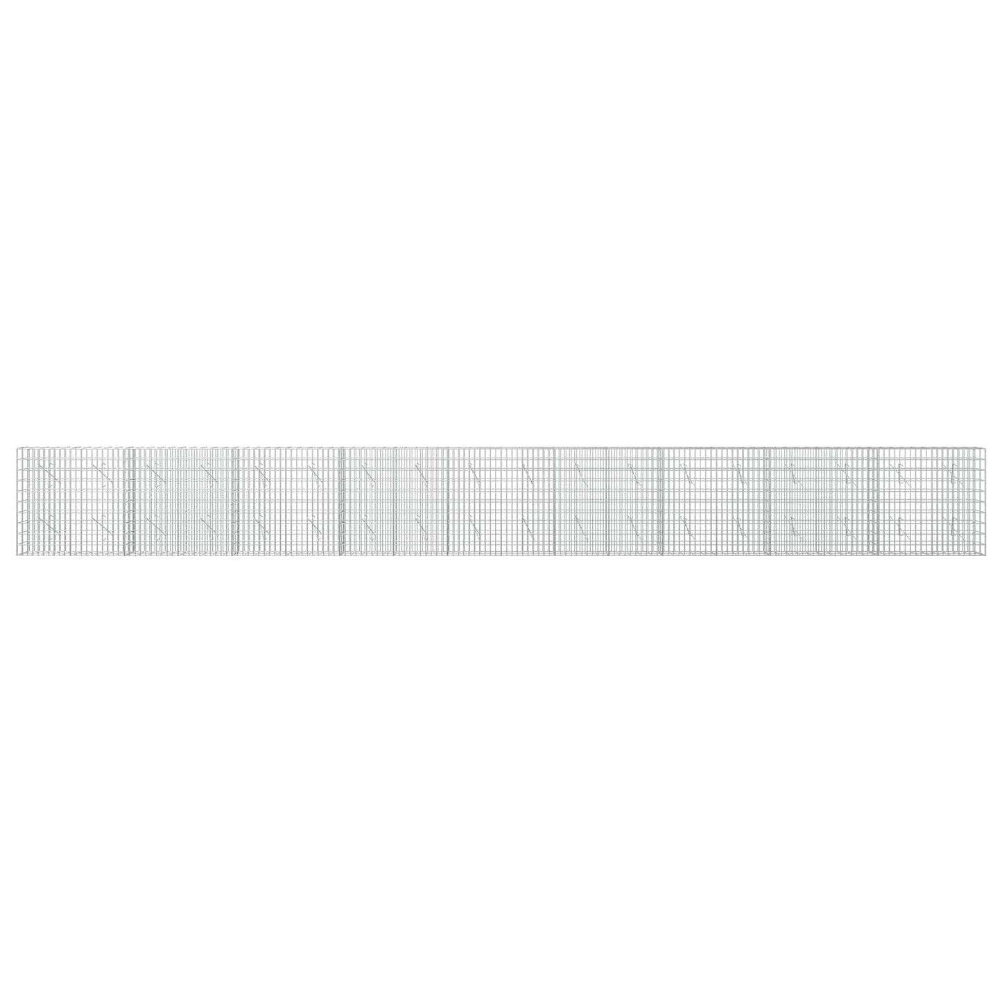 vidaXL Γκαμπιόν με σύρμα 5 mm και πλέγμα 5x10 cm 900x10x100 εκ