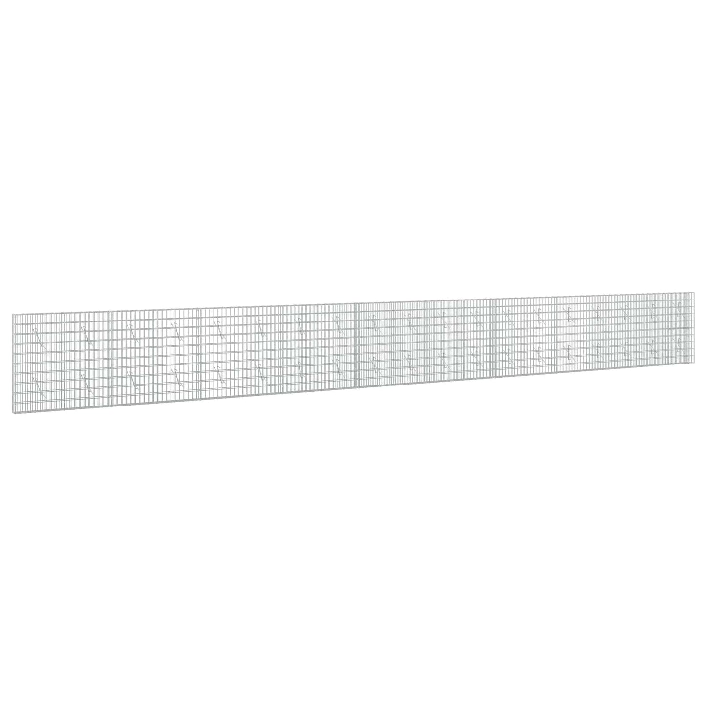 vidaXL Γκαμπιόν με σύρμα 5 mm και πλέγμα 5x10 cm 950x10x100 εκ.