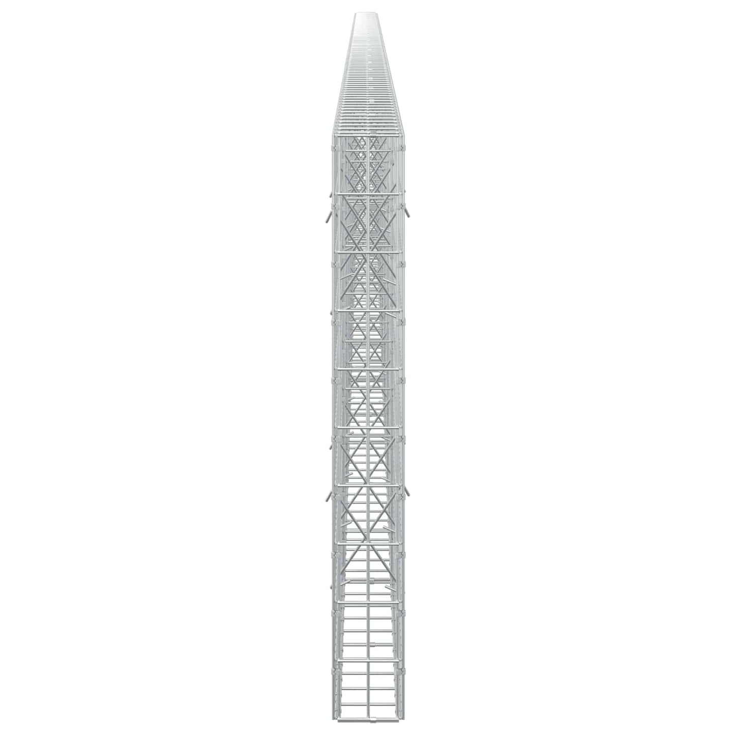 vidaXL Γκαμπιόν με σύρμα 5 mm και πλέγμα 5x10 cm 1000x10x100 εκ.