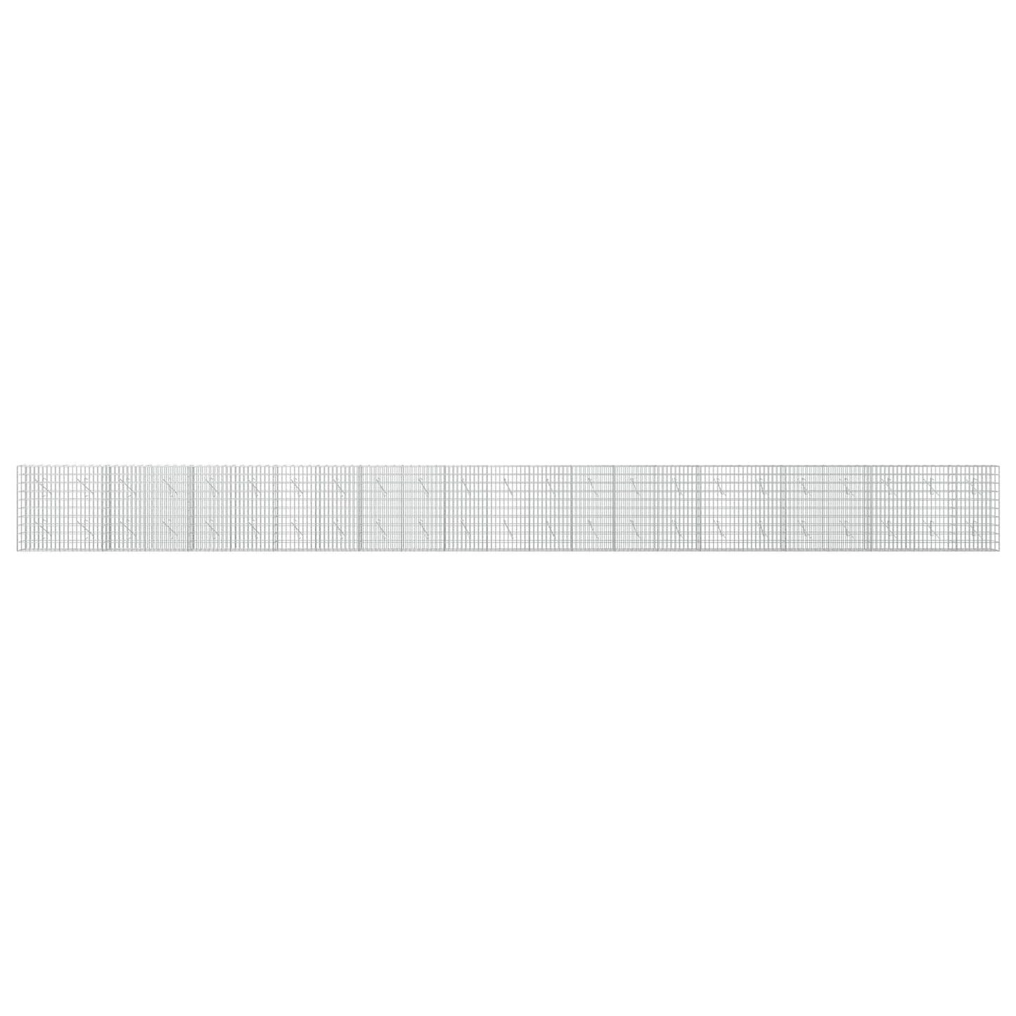 vidaXL Γκαμπιόν με σύρμα 5 mm και πλέγμα 5x10 cm 1150x10x100 εκ