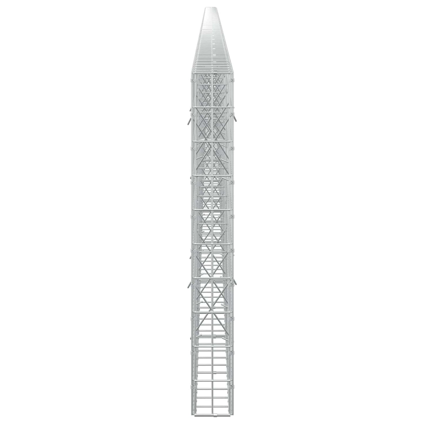vidaXL Γκαμπιόν με σύρμα 5 mm και πλέγμα 5x10 cm 1200x10x100 εκ.