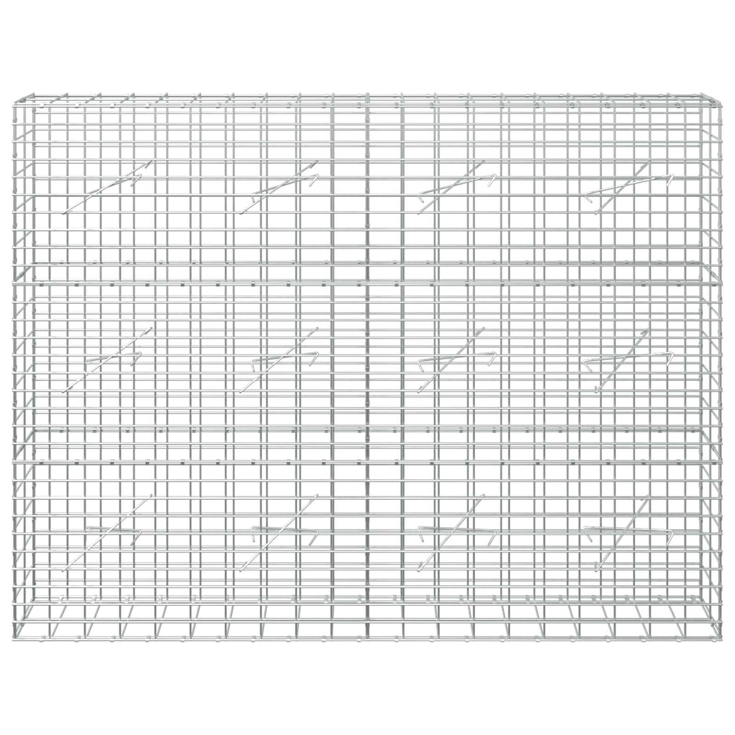 vidaXL Γκαμπιόν με σύρμα 5 mm και πλέγμα 5x10 cm 200x10x150 εκ
