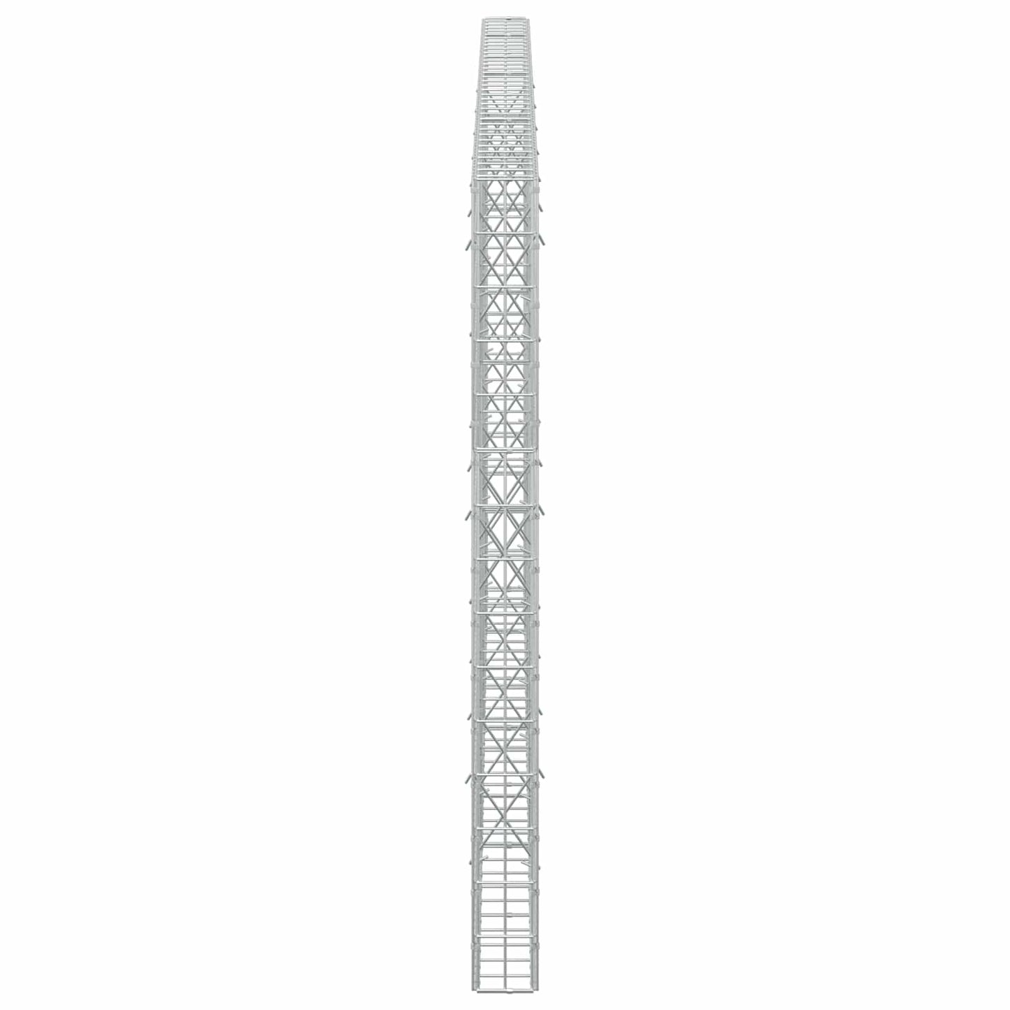 vidaXL Γκαμπιόν με σύρμα 5 mm και πλέγμα 5x10 cm 350x10x150 εκ