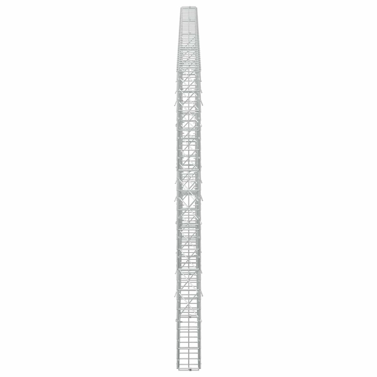 vidaXL Γκαμπιόν με σύρμα 5 mm και πλέγμα 5x10 cm 400x10x150 εκ