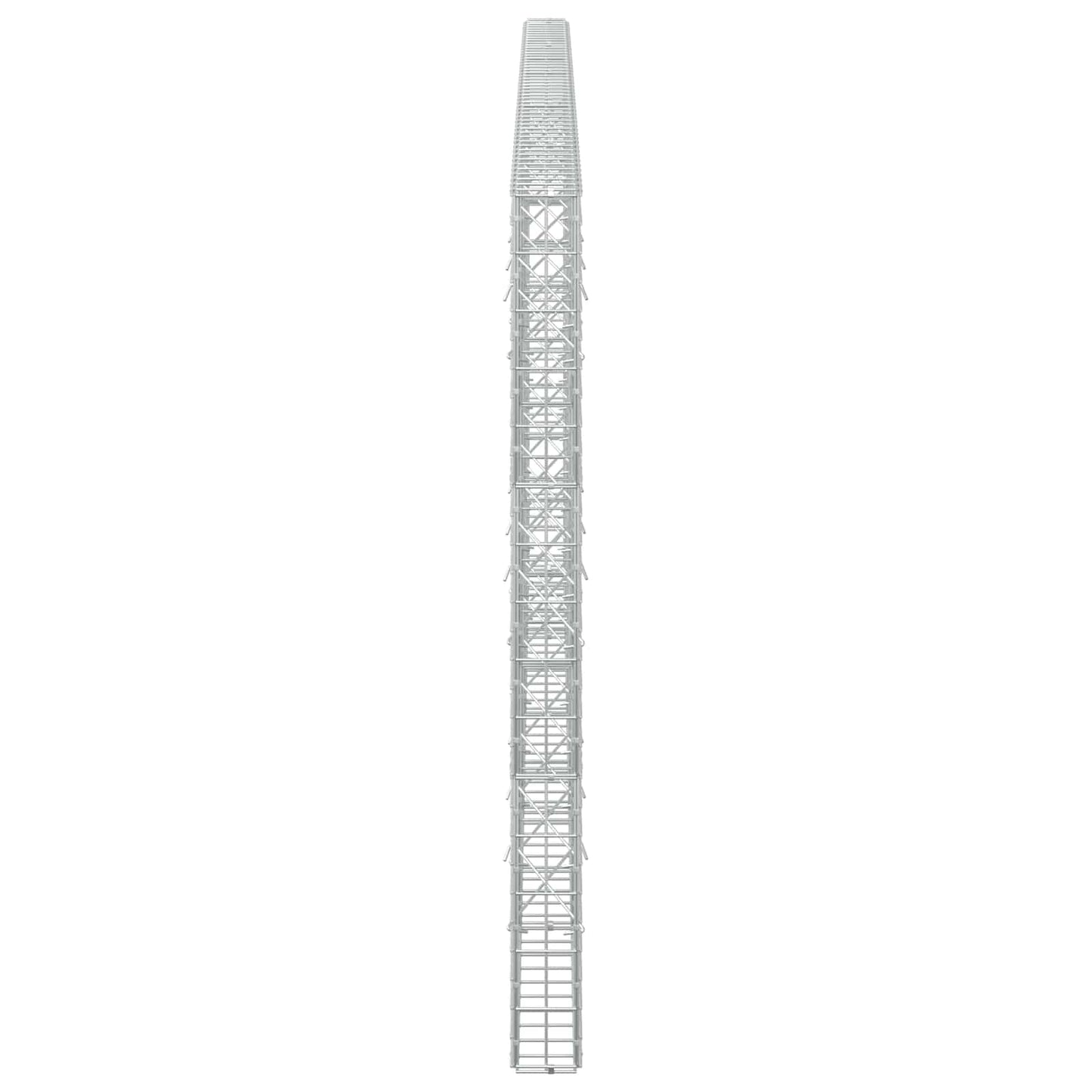 vidaXL Γκαμπιόν με σύρμα 5 mm και πλέγμα 5x10 cm 500x10x150 εκ