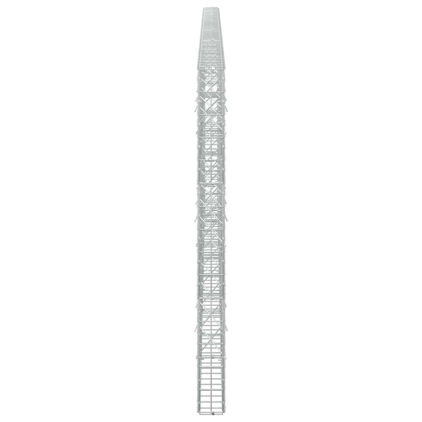 vidaXL Γκαμπιόν με σύρμα 5 mm και πλέγμα 5x10 cm 600x10x150 εκ