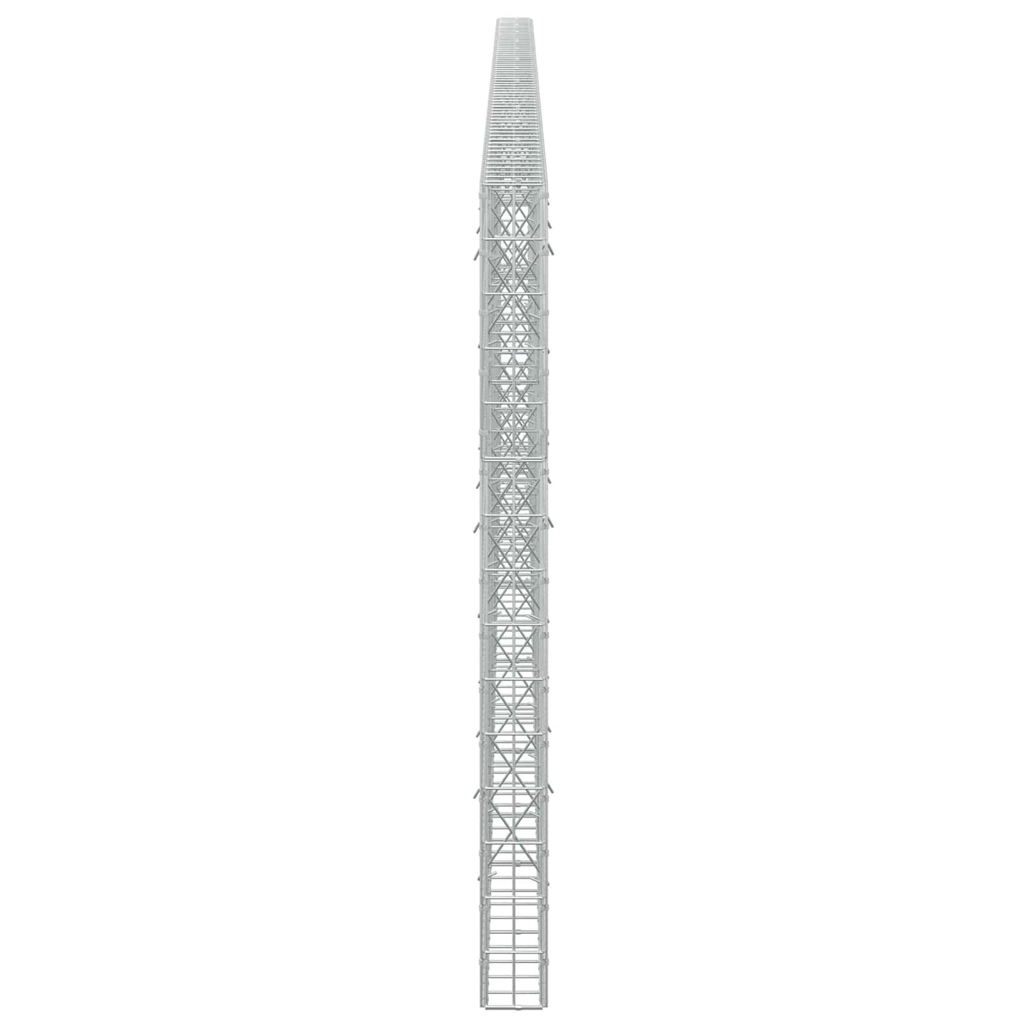 vidaXL Γκαμπιόν με σύρμα 5 mm και πλέγμα 5x10 cm 650x10x150 εκ