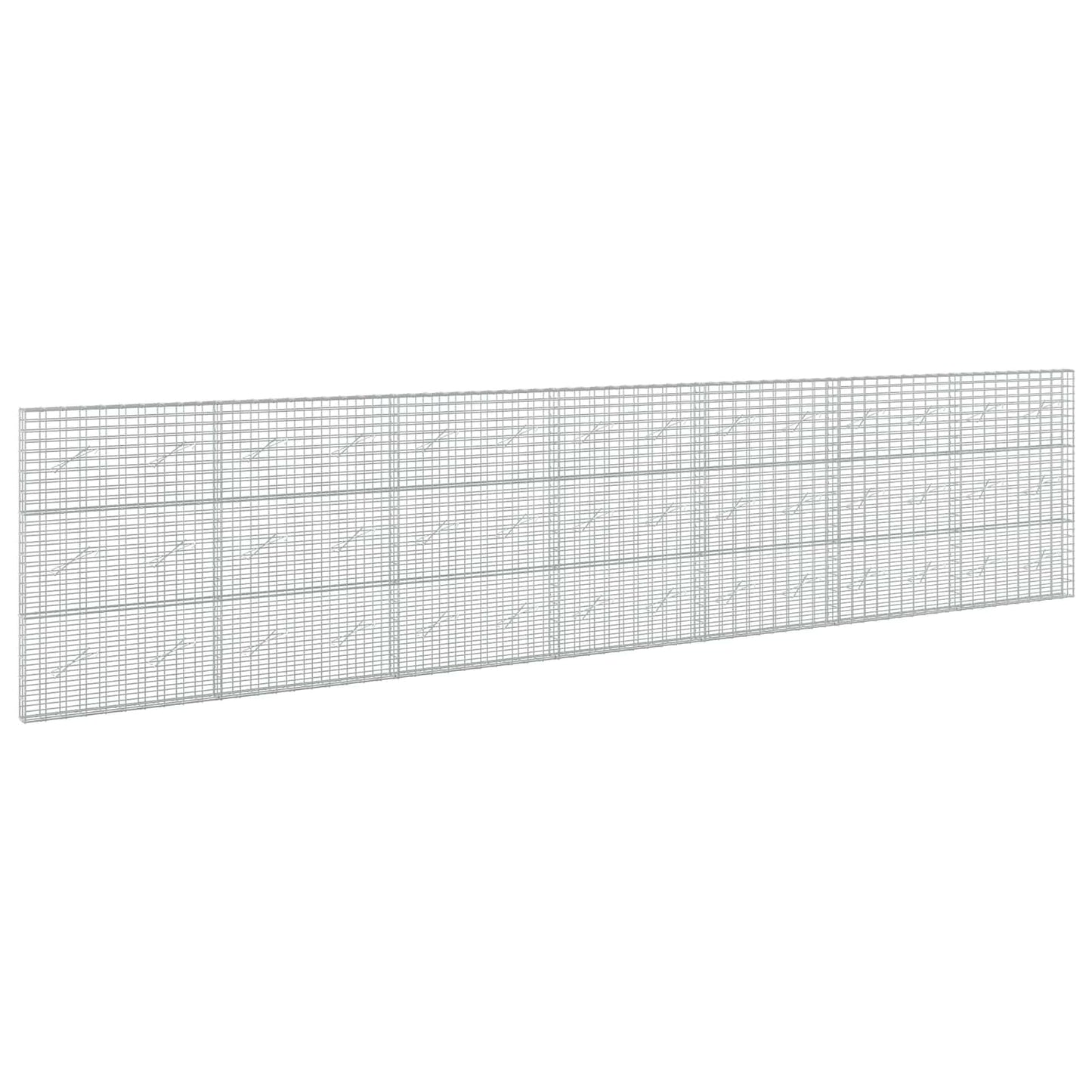 vidaXL Γκαμπιόν με σύρμα 5 mm και πλέγμα 5x10 cm 700x10x150 εκ.