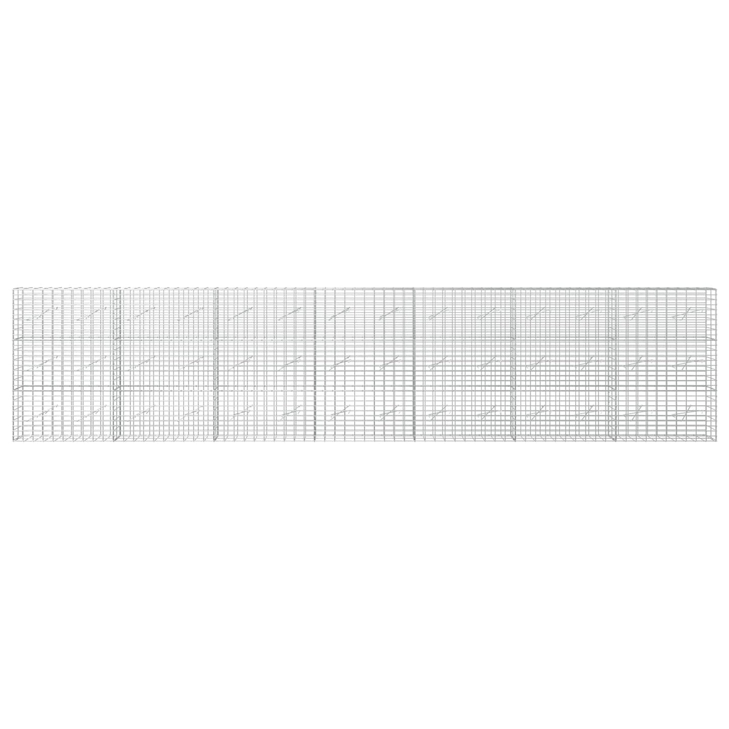 vidaXL Γκαμπιόν με σύρμα 5 mm και πλέγμα 5x10 cm 700x10x150 εκ.