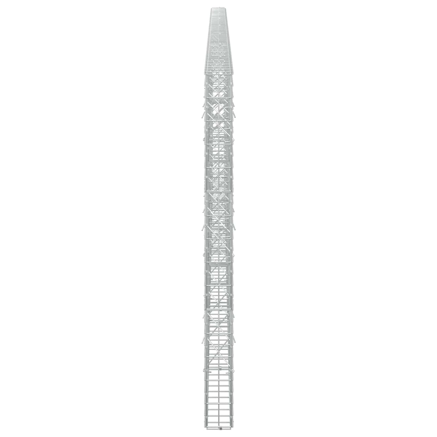 vidaXL Γκαμπιόν με σύρμα 5 mm και πλέγμα 5x10 cm 700x10x150 εκ.