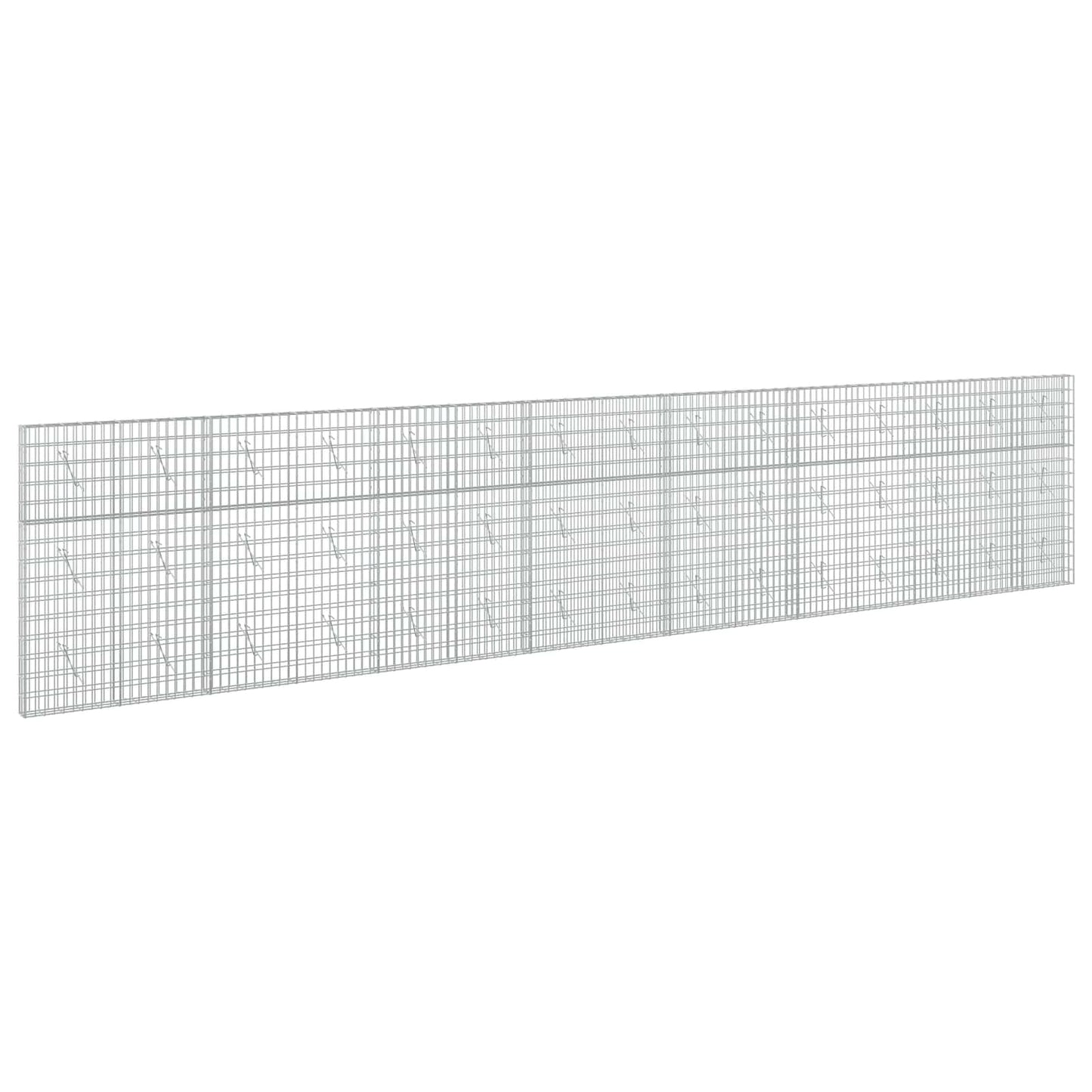 vidaXL Γκαμπιόν με σύρμα 5 mm και πλέγμα 5x10 cm 750x10x150 εκ
