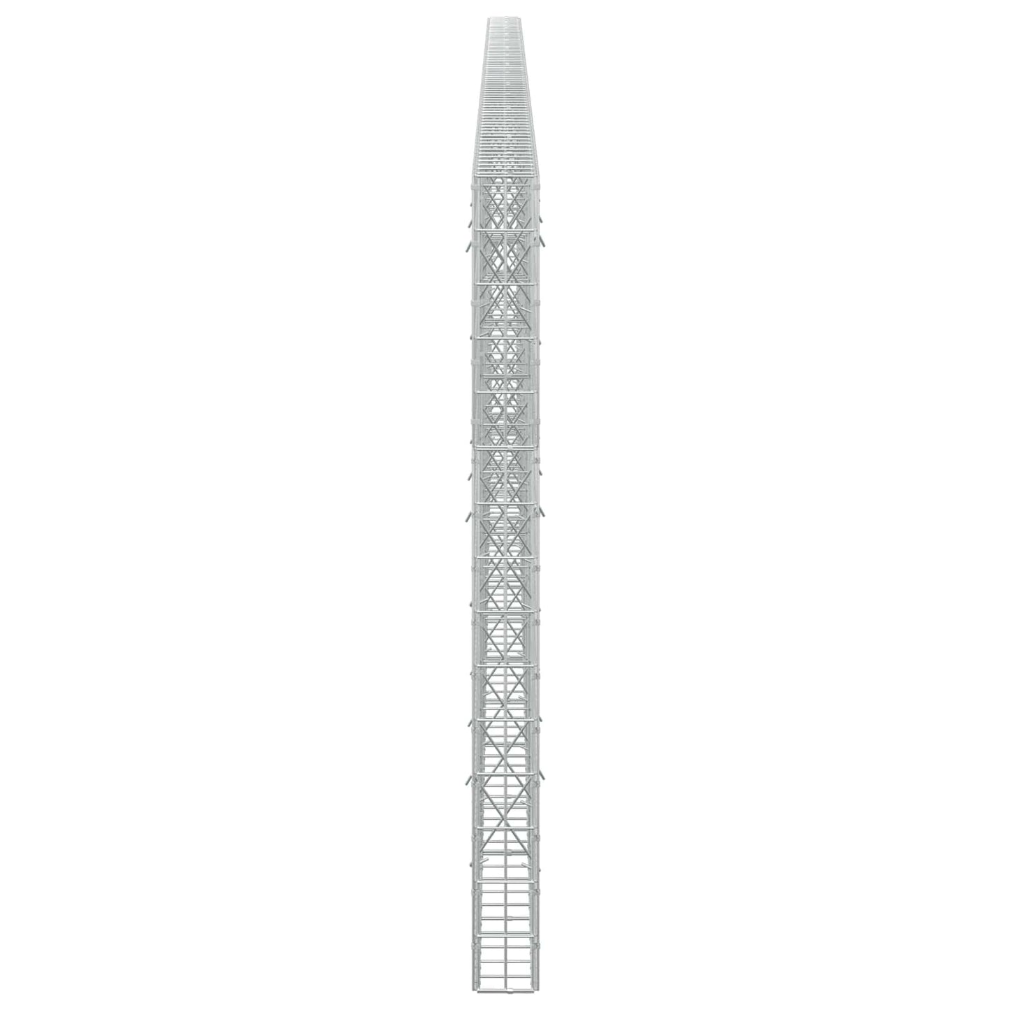 vidaXL Γκαμπιόν με σύρμα 5 mm και πλέγμα 5x10 cm 750x10x150 εκ
