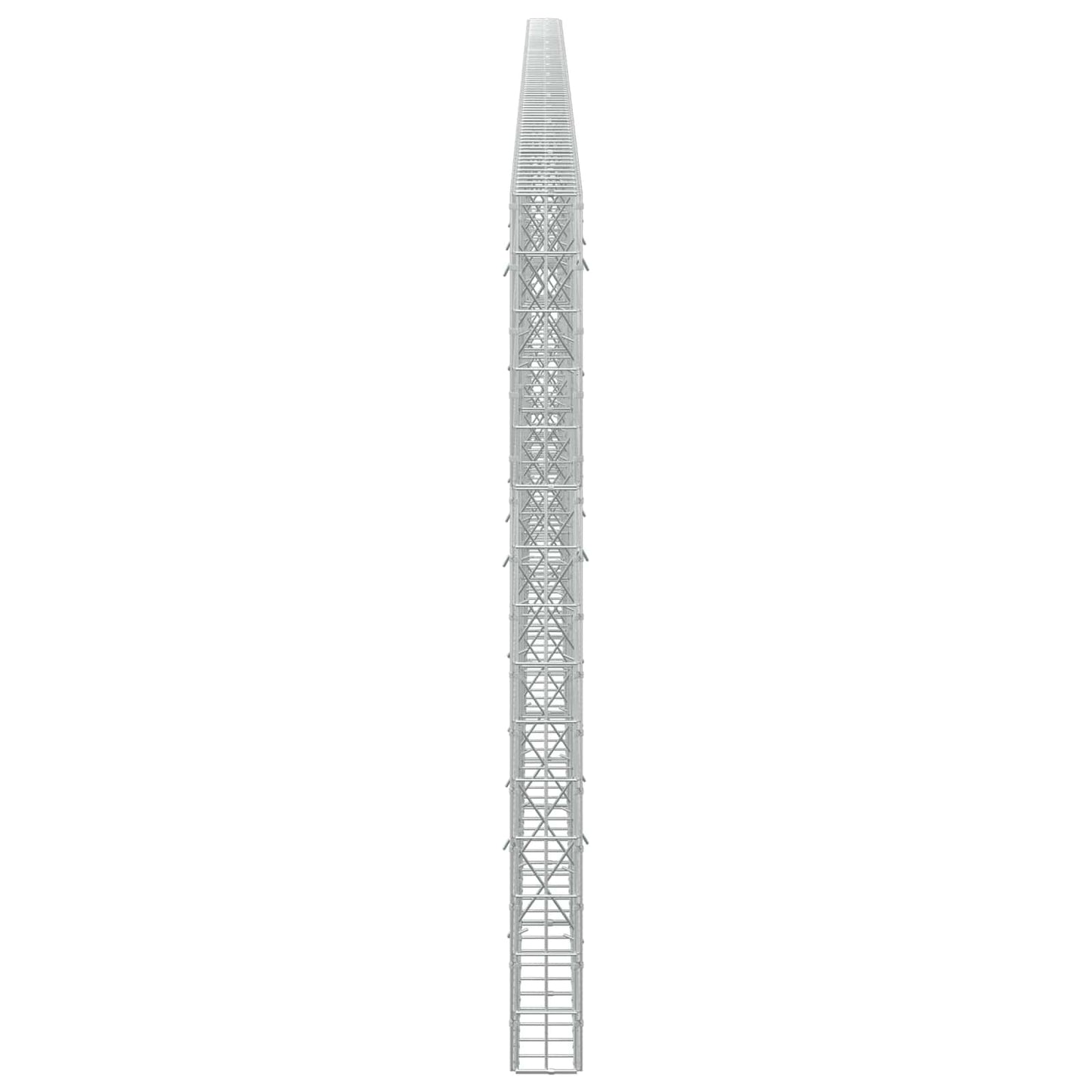 vidaXL Γκαμπιόν με σύρμα 5 mm και πλέγμα 5x10 cm 800x10x150 εκ