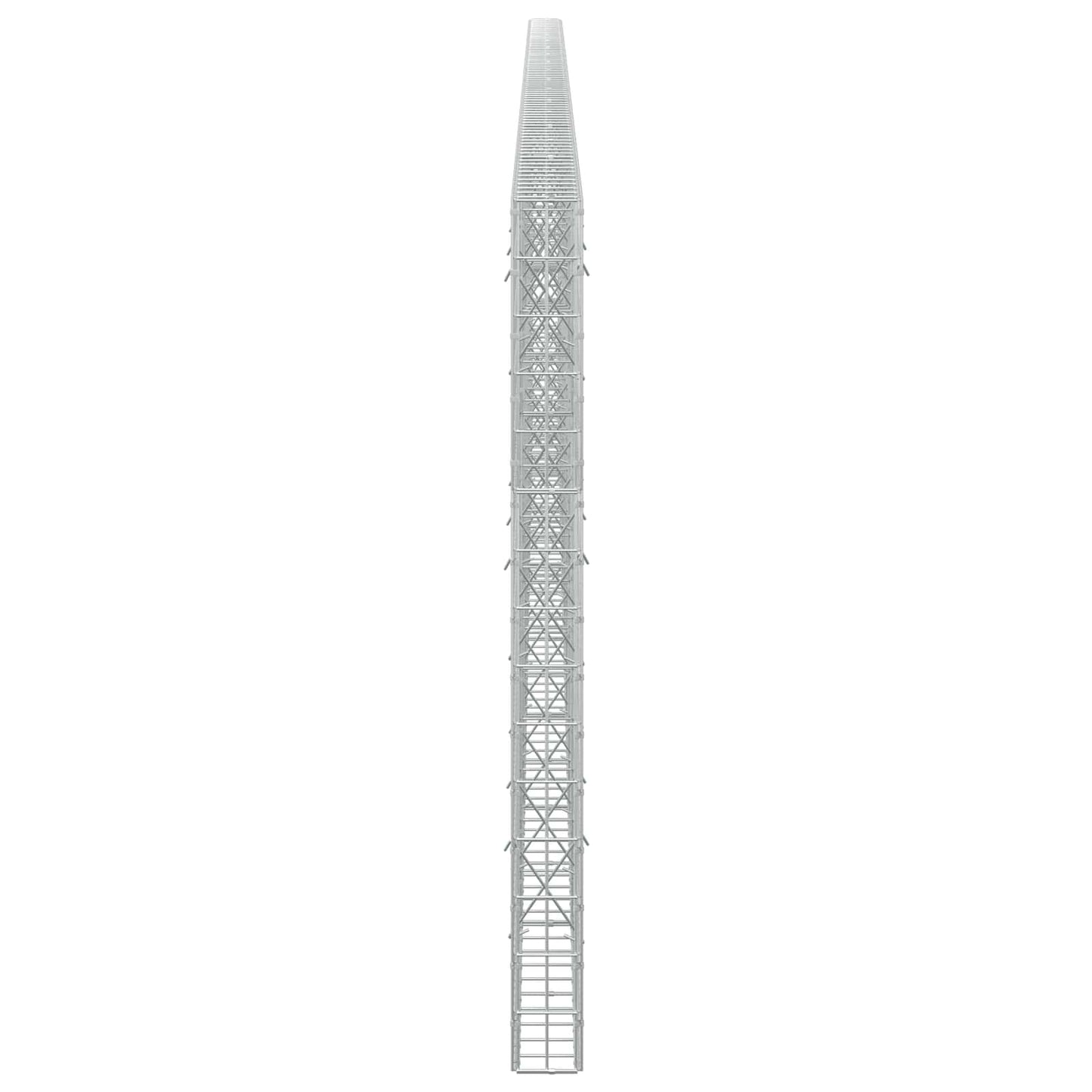 vidaXL Γκαμπιόν με σύρμα 5 mm και πλέγμα 5x10 cm 850x10x150 εκ