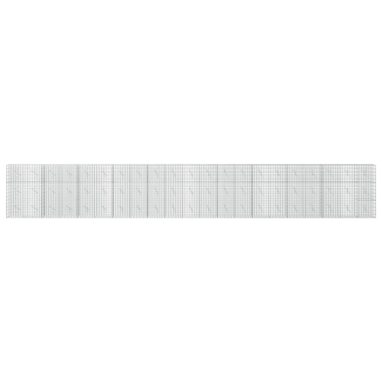 vidaXL Γκαμπιόν με σύρμα 5 mm και πλέγμα 5x10 cm 1050x10x150 εκ