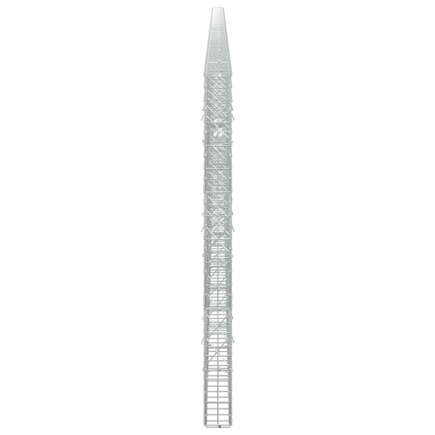 vidaXL Γκαμπιόν με σύρμα 5 mm και πλέγμα 5x10 cm 1100x10x150 εκ