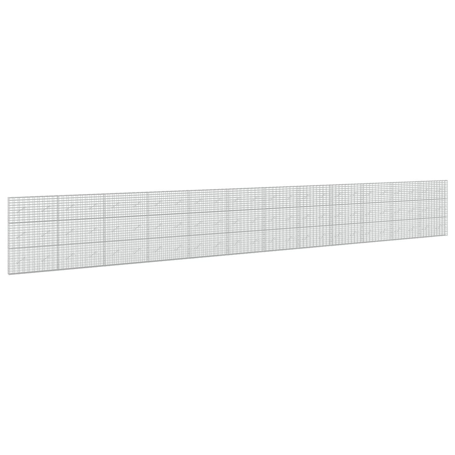 vidaXL Γκαμπιόν με σύρμα 5 mm και πλέγμα 5x10 cm 1200x10x150 εκ.