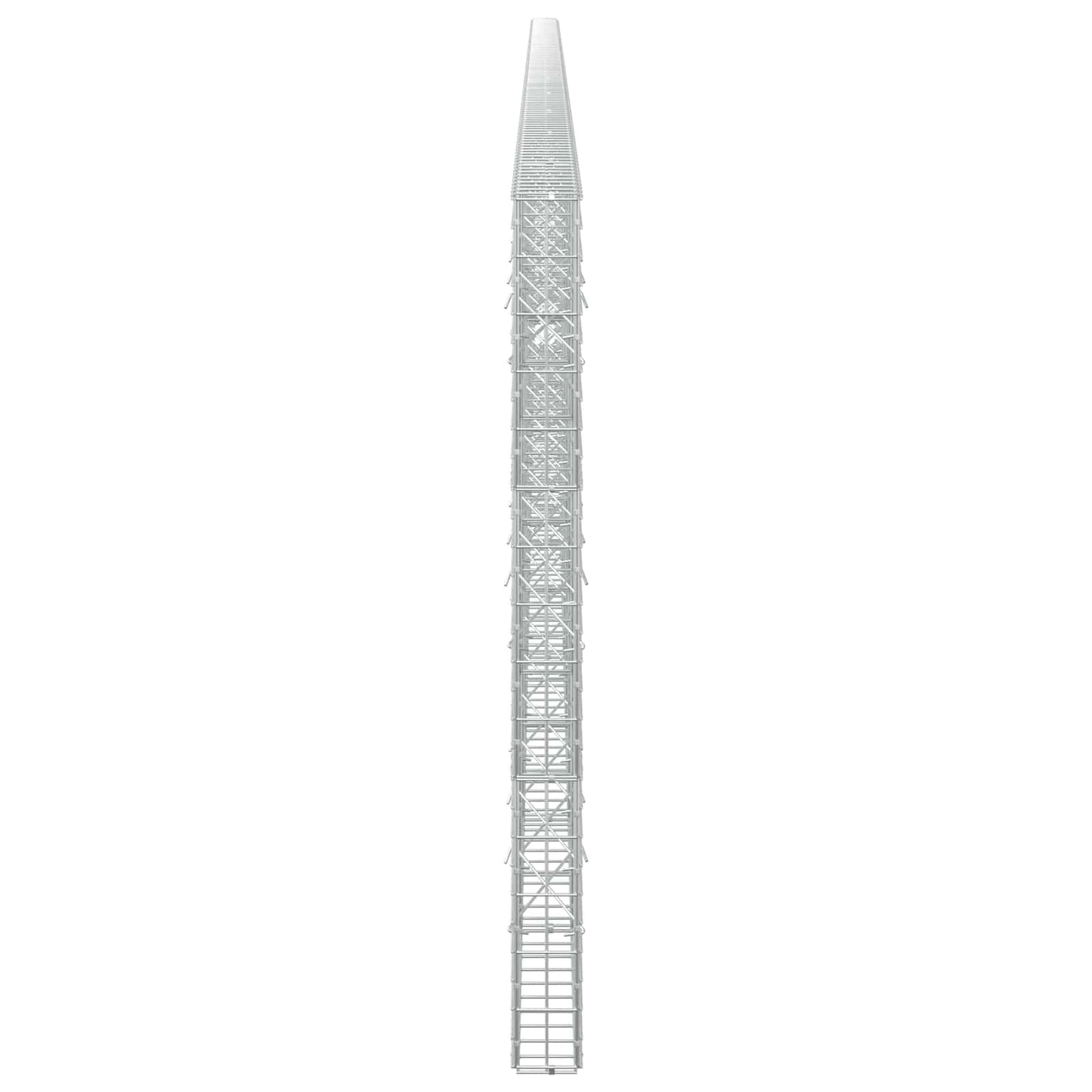 vidaXL Γκαμπιόν με σύρμα 5 mm και πλέγμα 5x10 cm 1200x10x150 εκ.