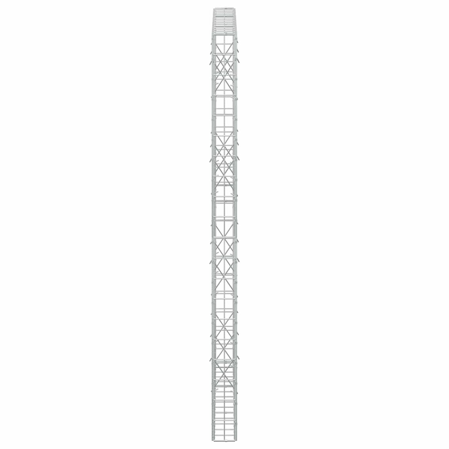 vidaXL Γκαμπιόν με σύρμα 5 mm και πλέγμα 5x10 cm 150x10x200 εκ