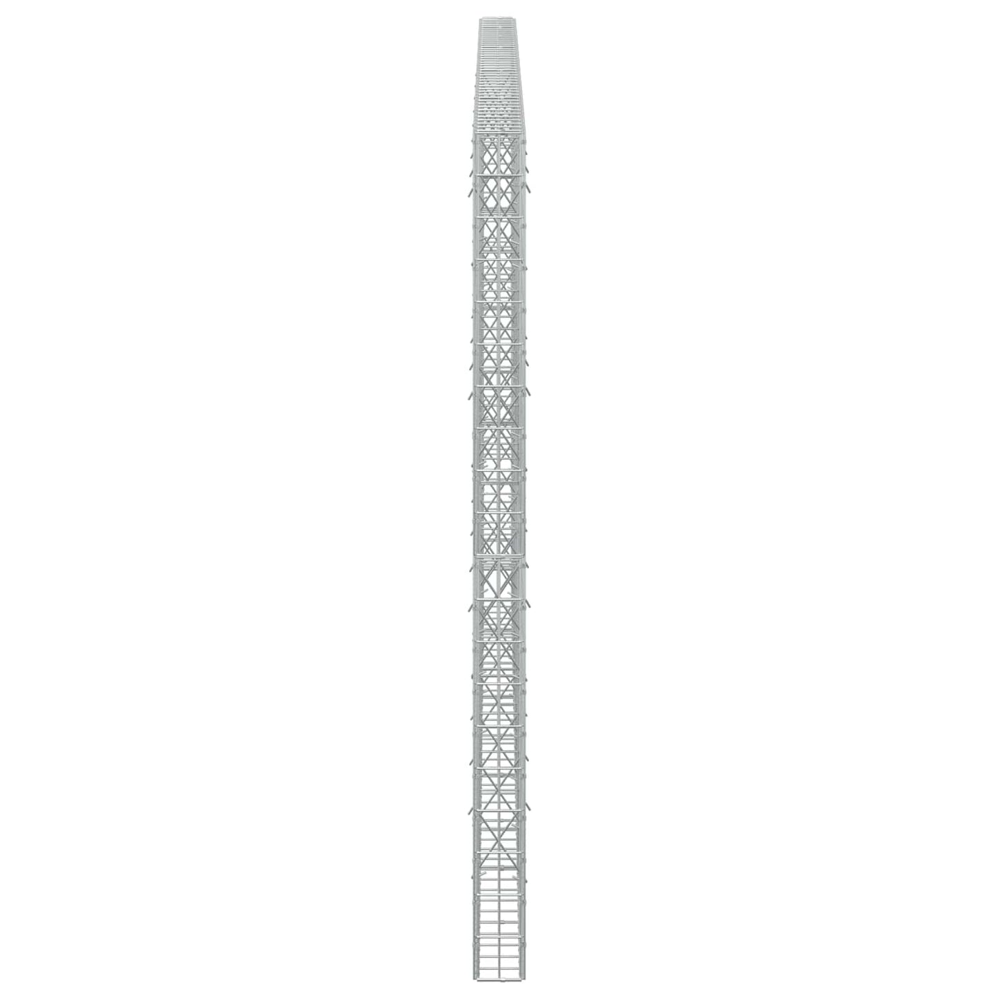 vidaXL Γκαμπιόν με σύρμα 5 mm και πλέγμα 5x10 cm 450x10x200 εκ